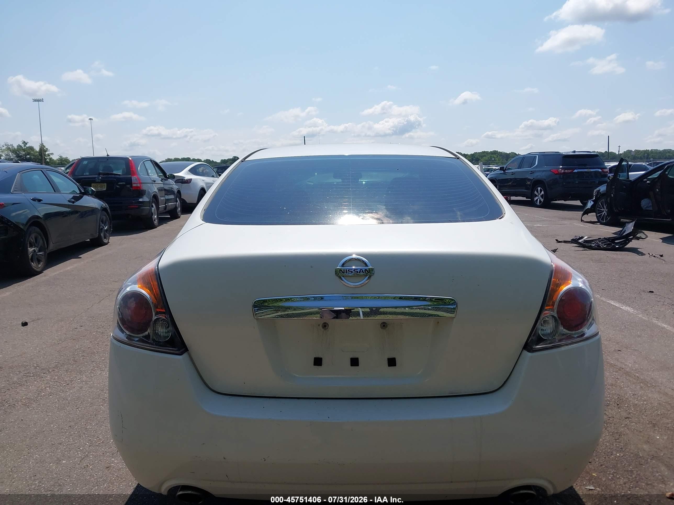 2012 Nissan Altima 2.5 S White vin: 1N4AL2AP3CN454257