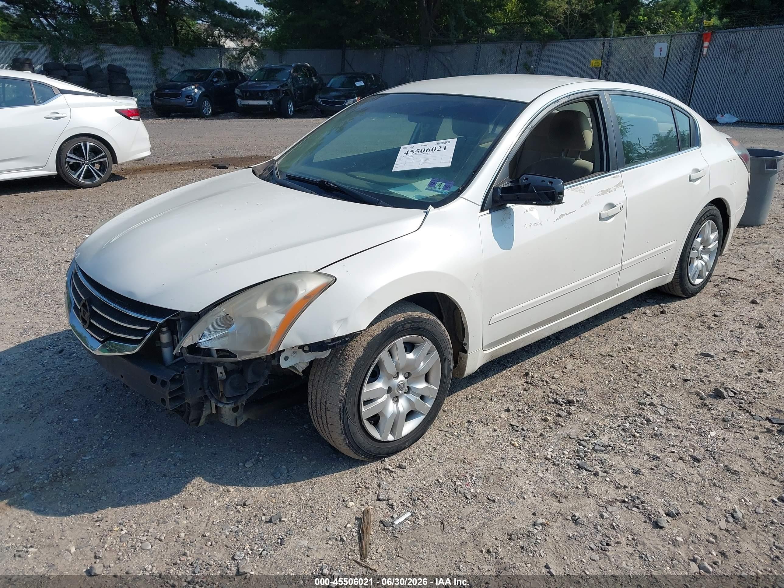 2012 Nissan Altima 2.5 S Белый vin: 1N4AL2AP3CN460009