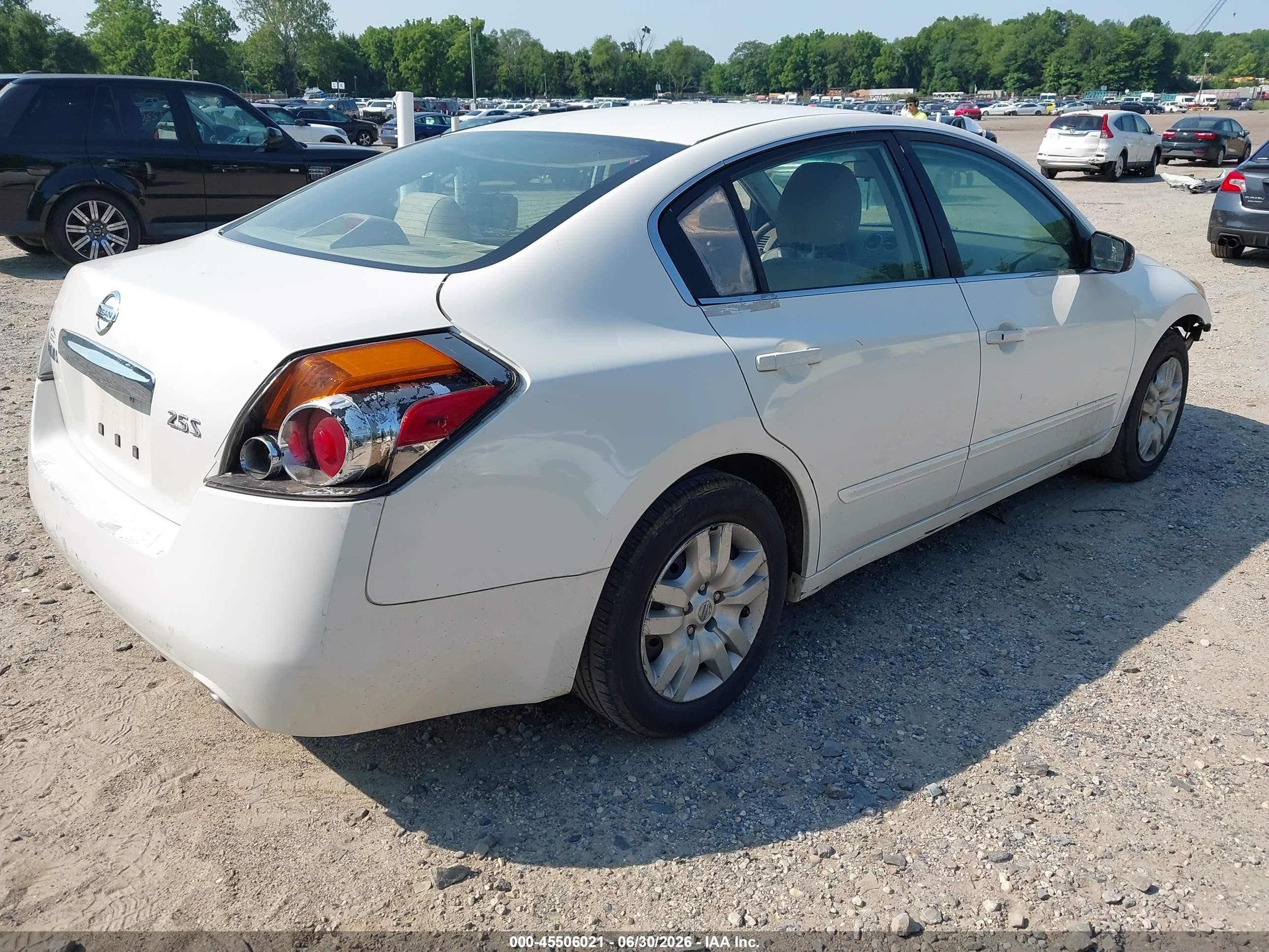 2012 Nissan Altima 2.5 S Белый vin: 1N4AL2AP3CN460009