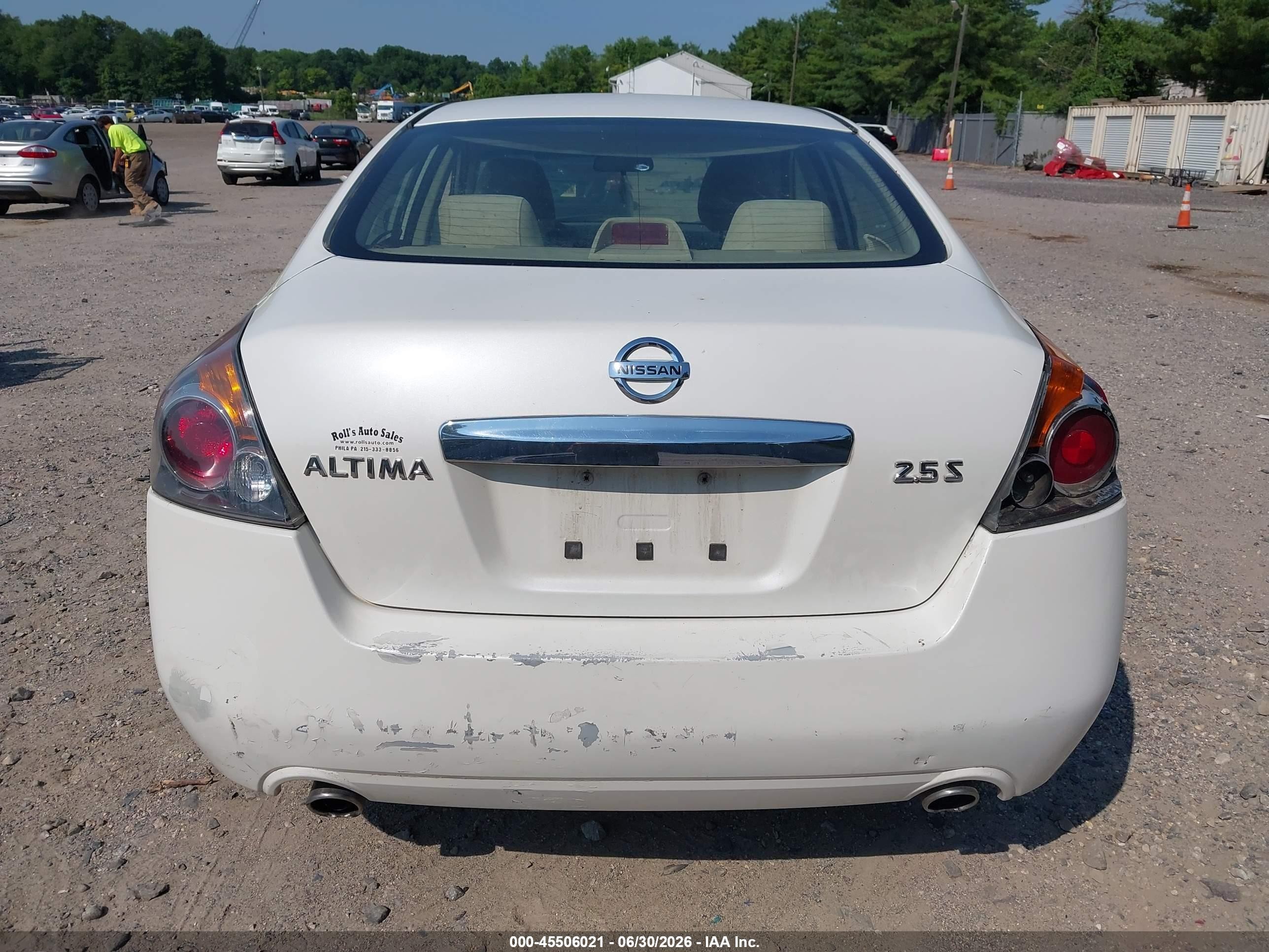 2012 Nissan Altima 2.5 S Белый vin: 1N4AL2AP3CN460009