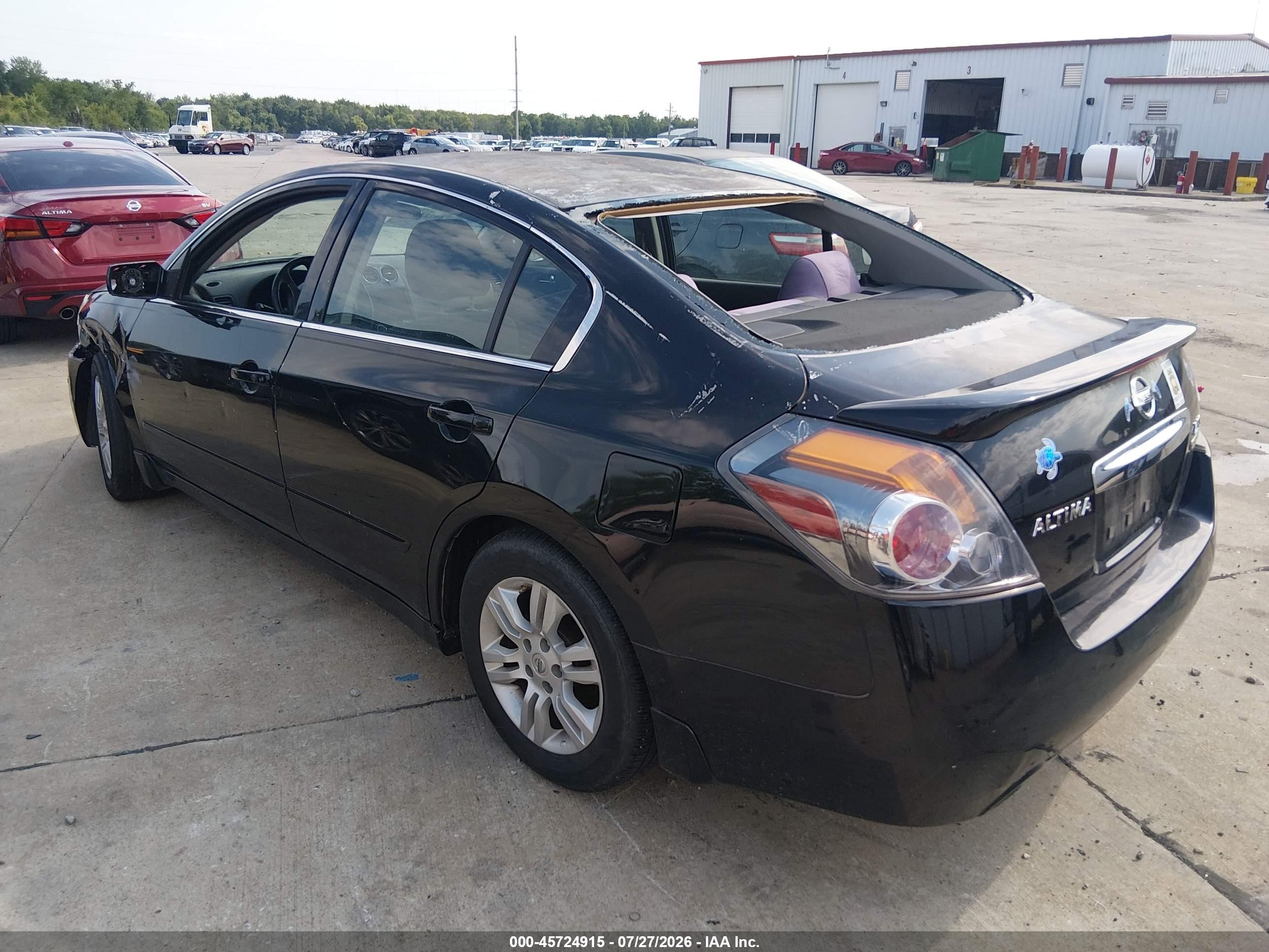 2012 Nissan Altima 2.5 S Black vin: 1N4AL2AP3CN460995