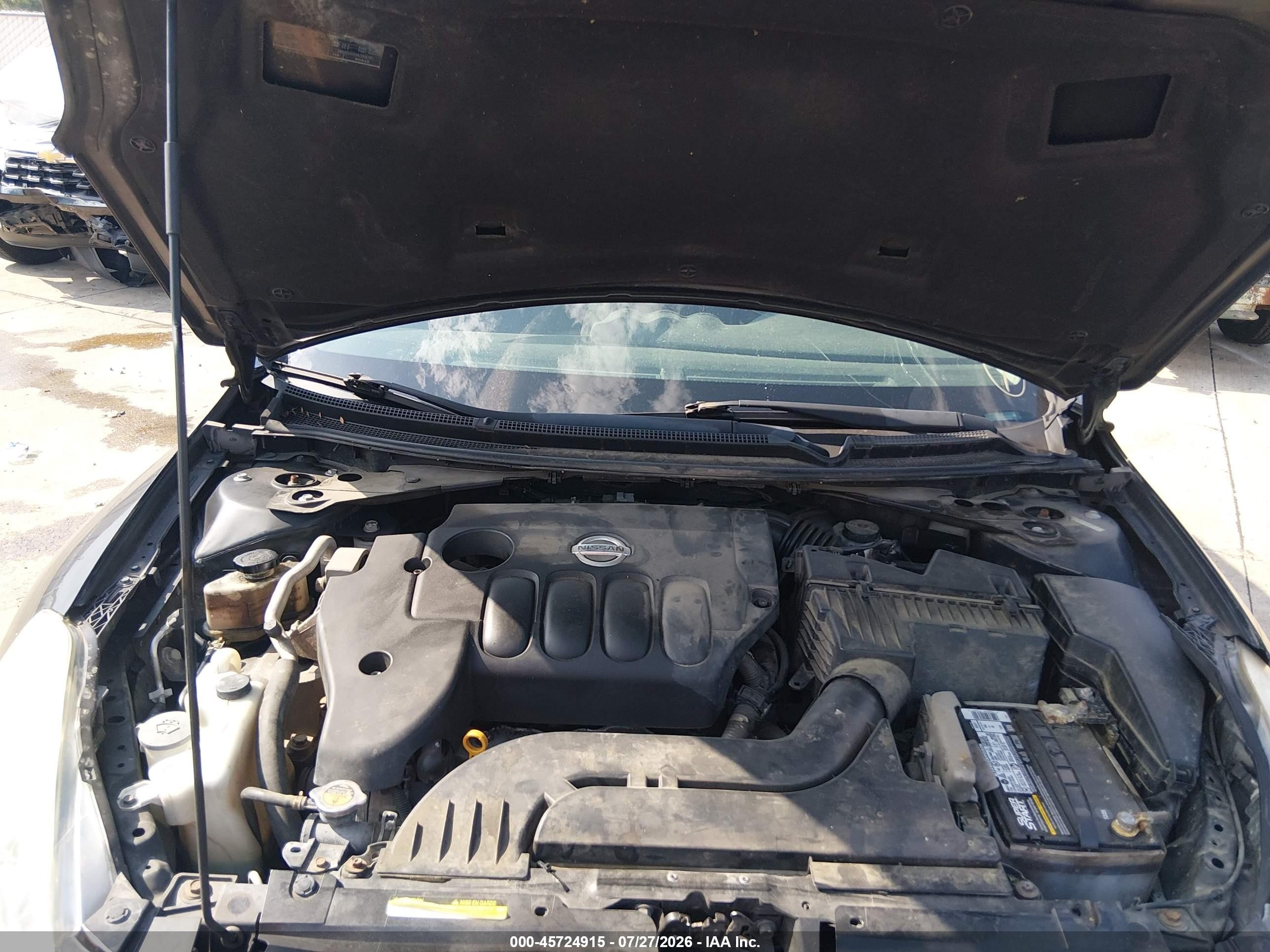 2012 Nissan Altima 2.5 S Black vin: 1N4AL2AP3CN460995