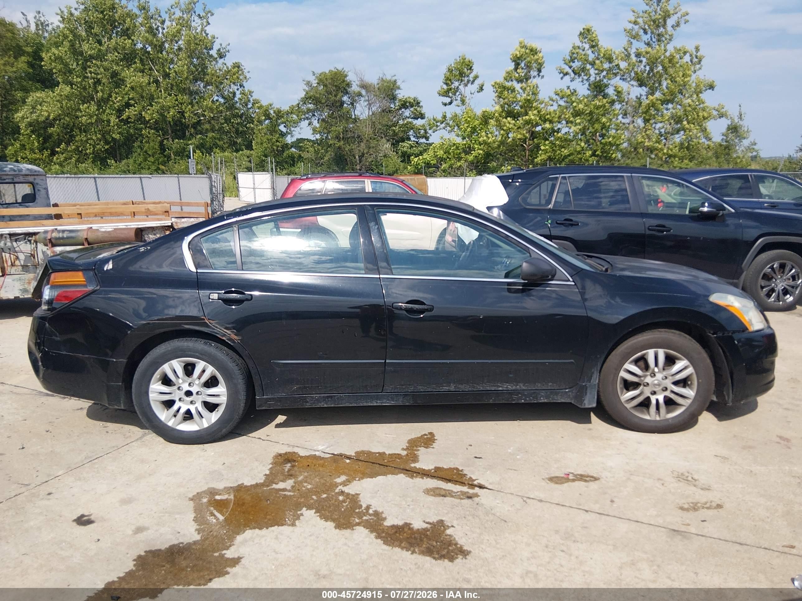2012 Nissan Altima 2.5 S Black vin: 1N4AL2AP3CN460995