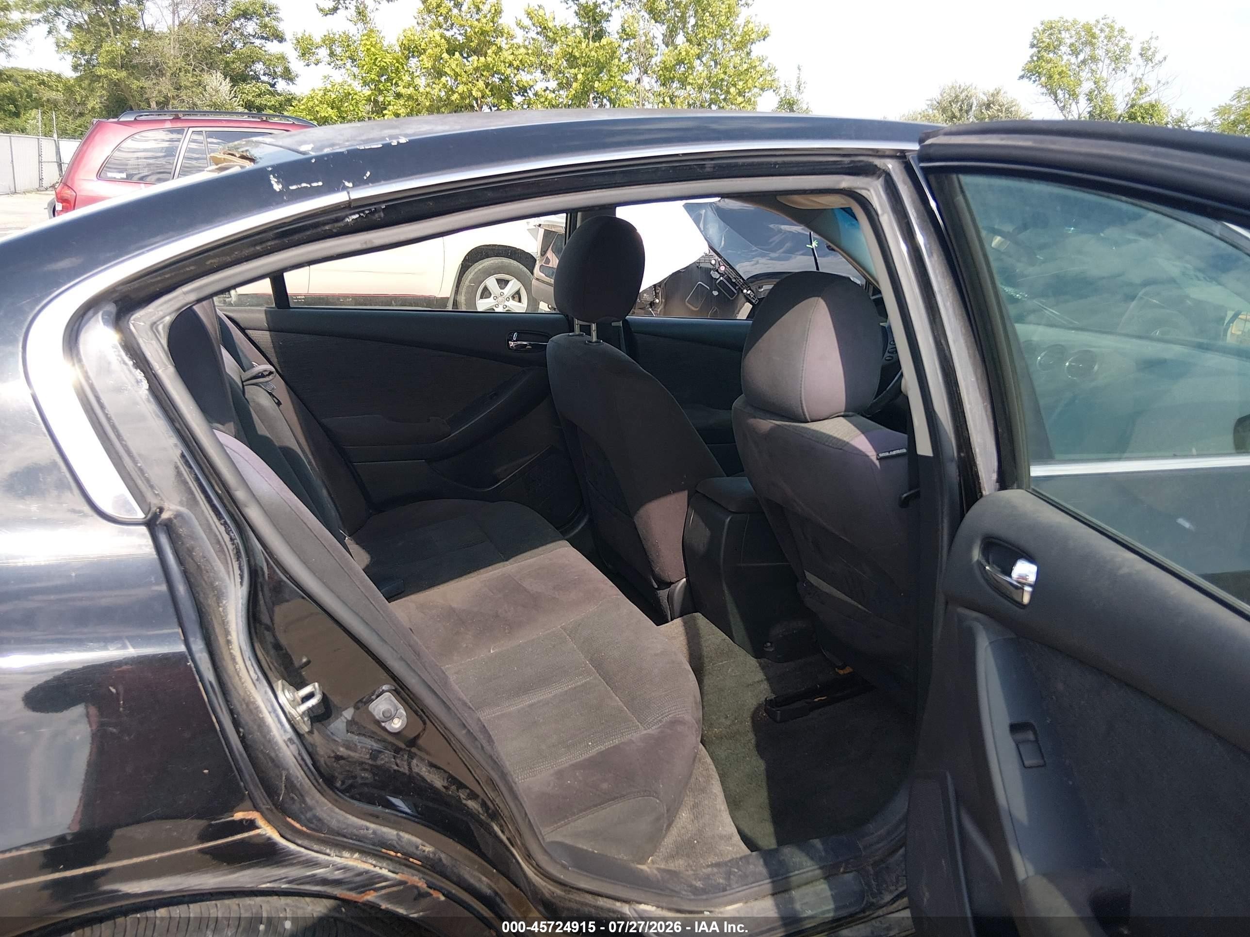2012 Nissan Altima 2.5 S Black vin: 1N4AL2AP3CN460995