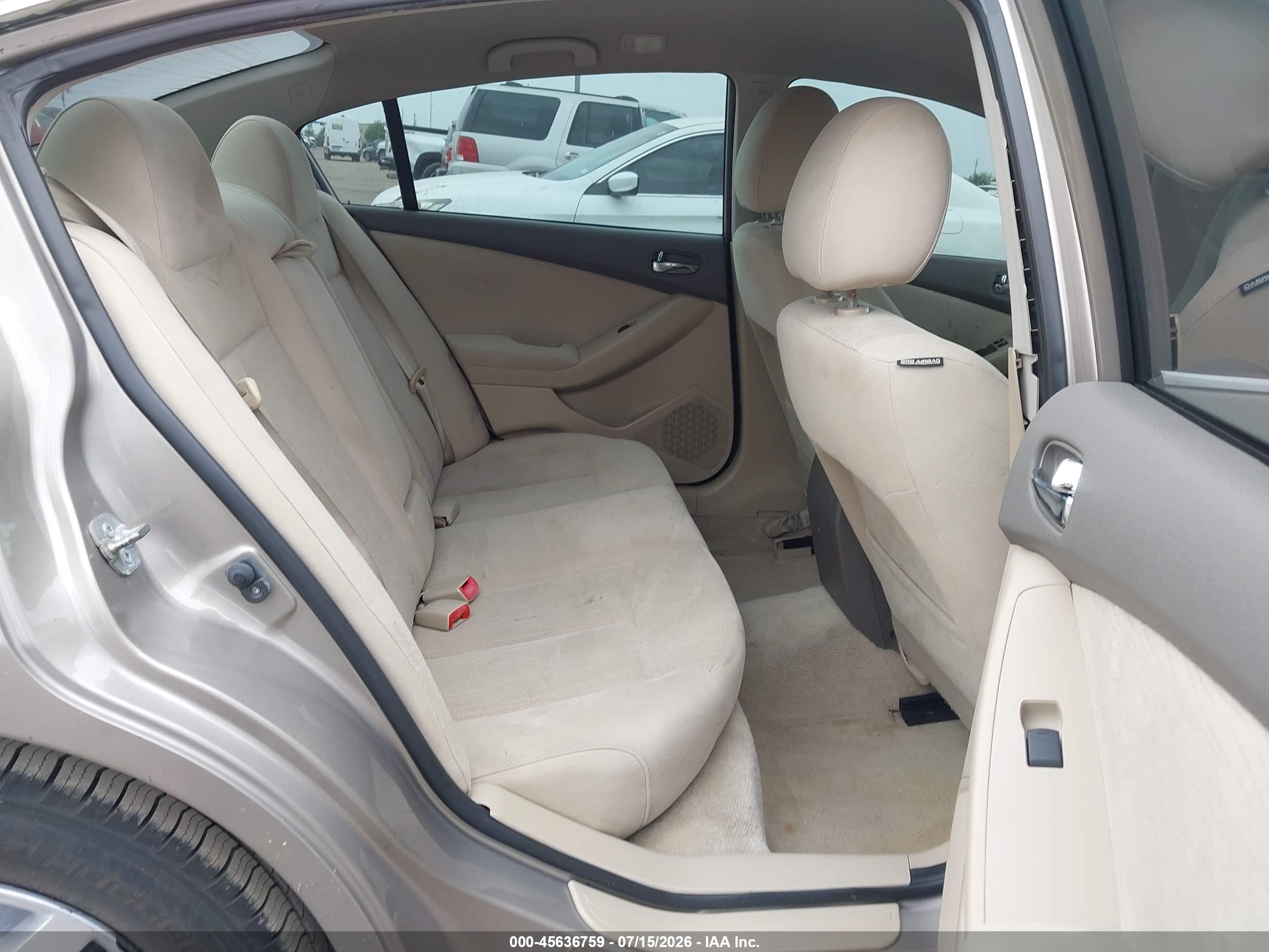 2012 Nissan Altima 2.5 S Tan vin: 1N4AL2AP3CN510133