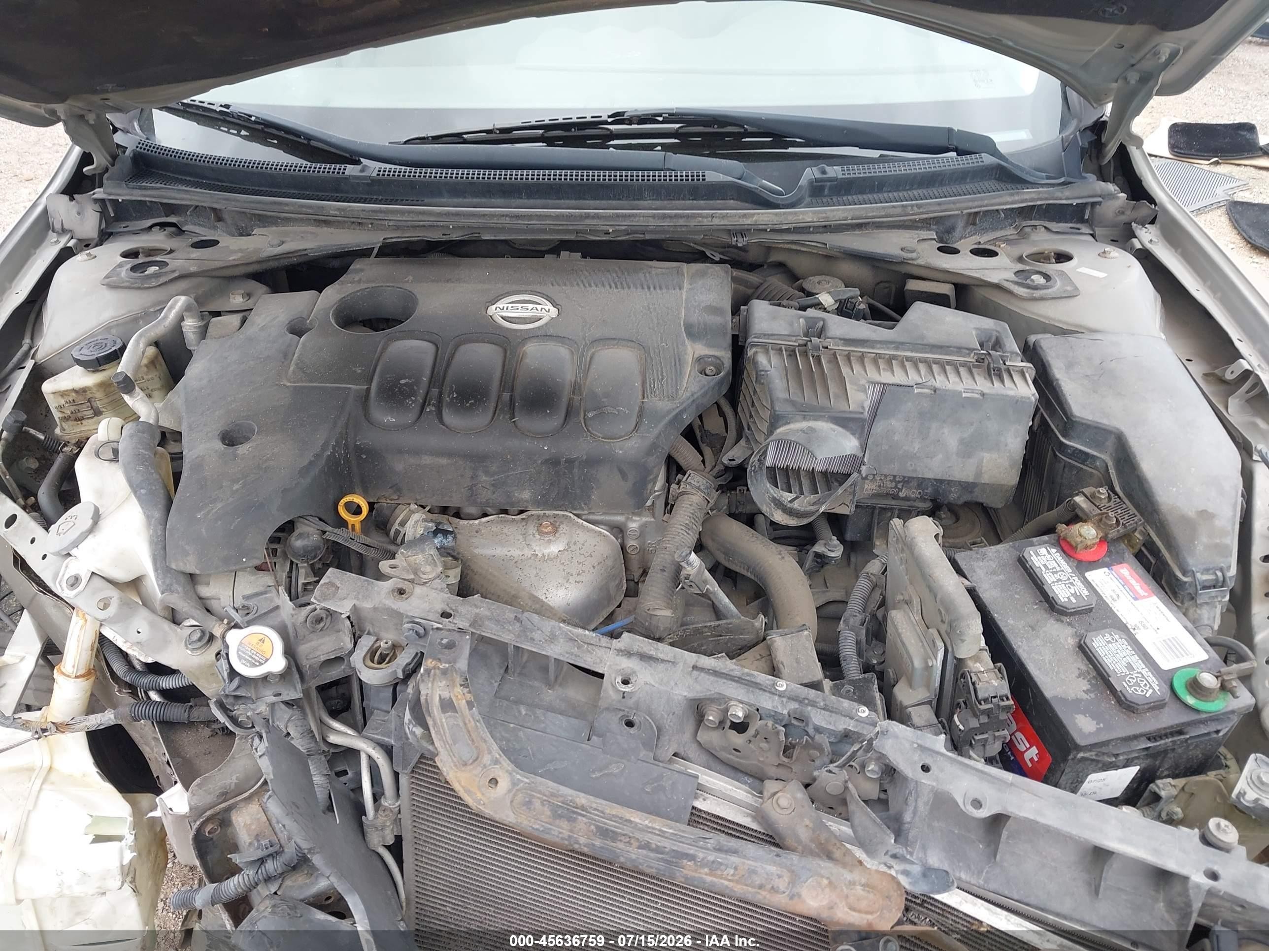 2012 Nissan Altima 2.5 S Tan vin: 1N4AL2AP3CN510133