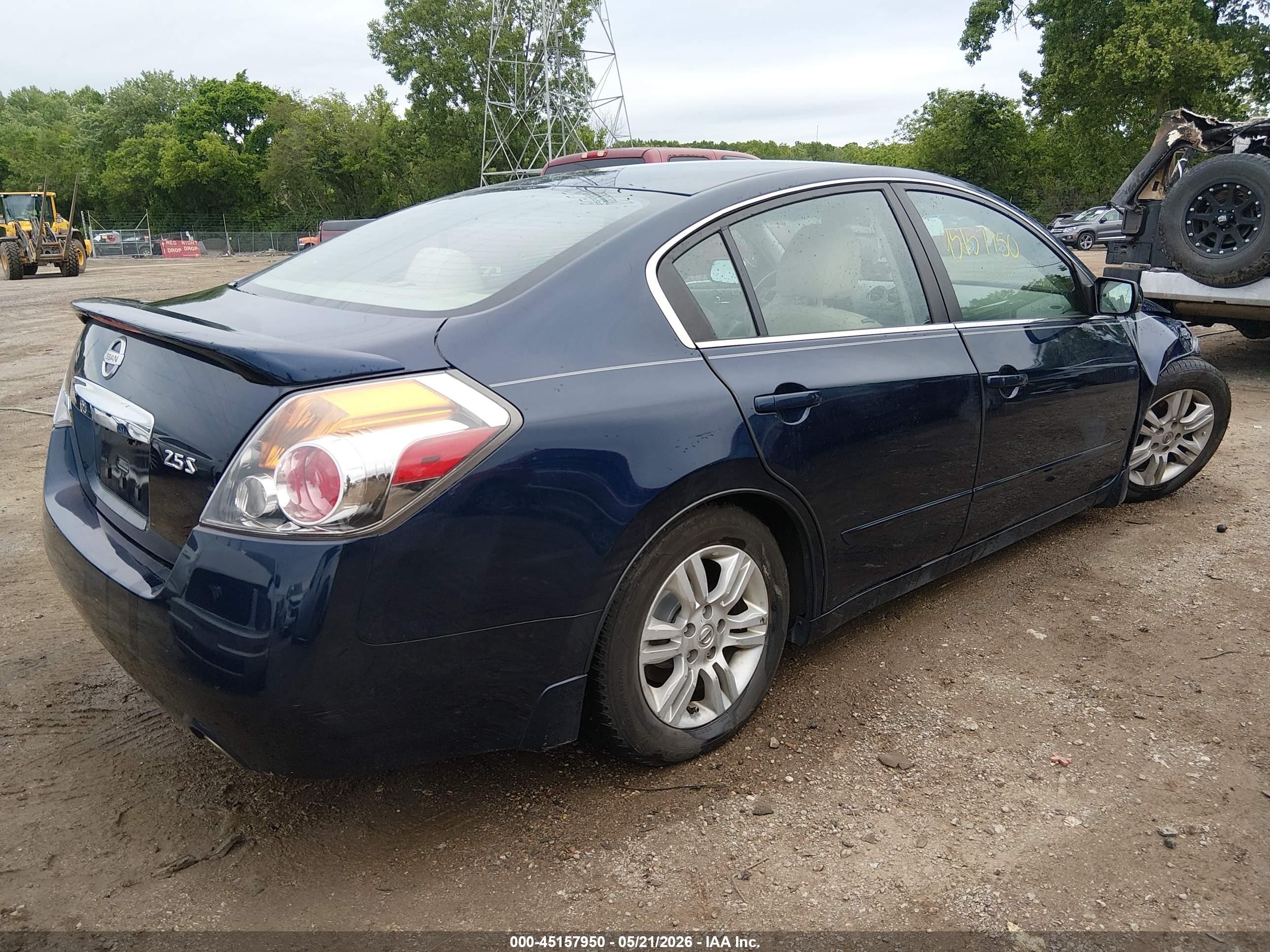 2012 Nissan Altima 2.5 S Blue vin: 1N4AL2AP3CN514084