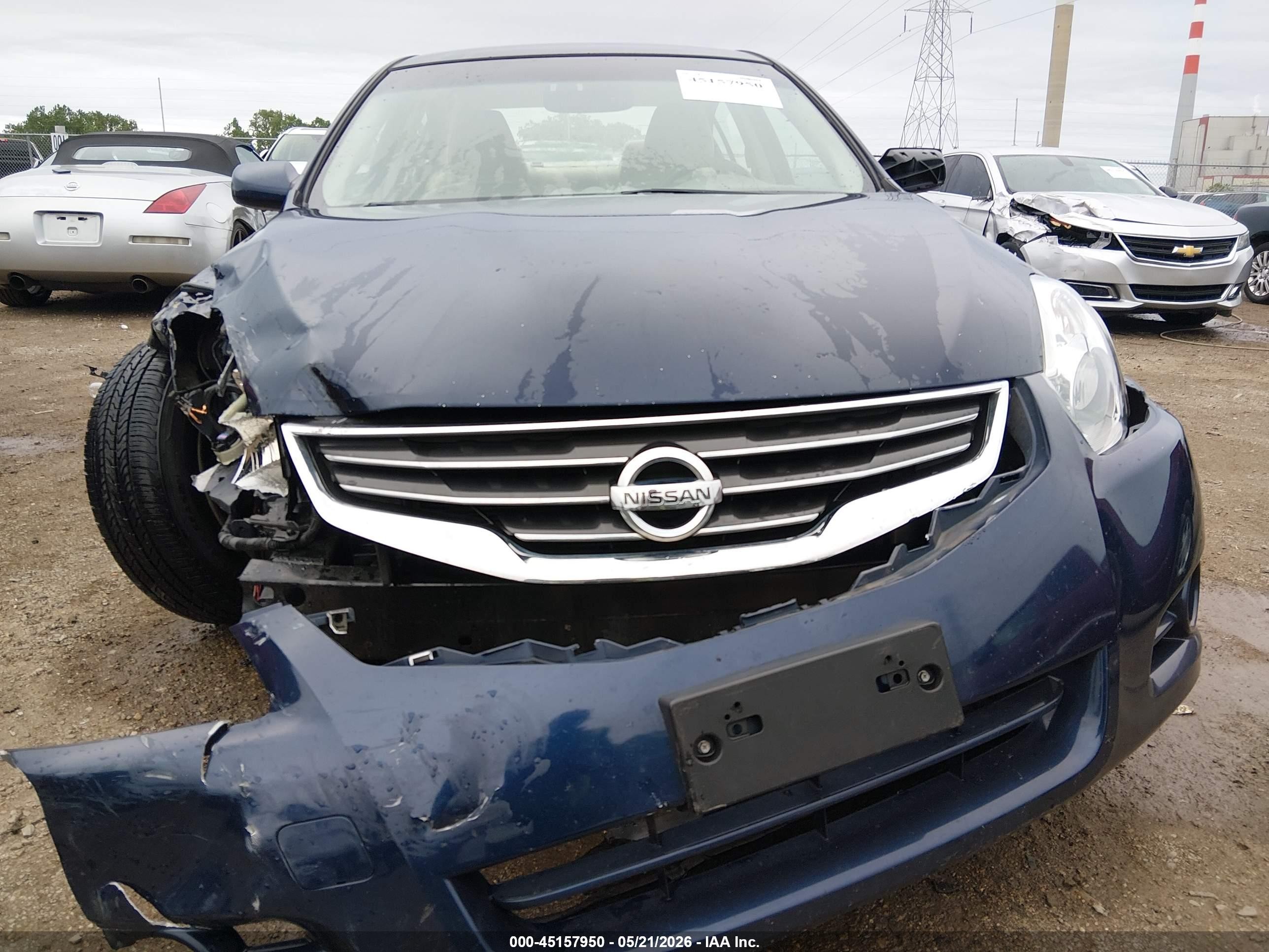 2012 Nissan Altima 2.5 S Blue vin: 1N4AL2AP3CN514084