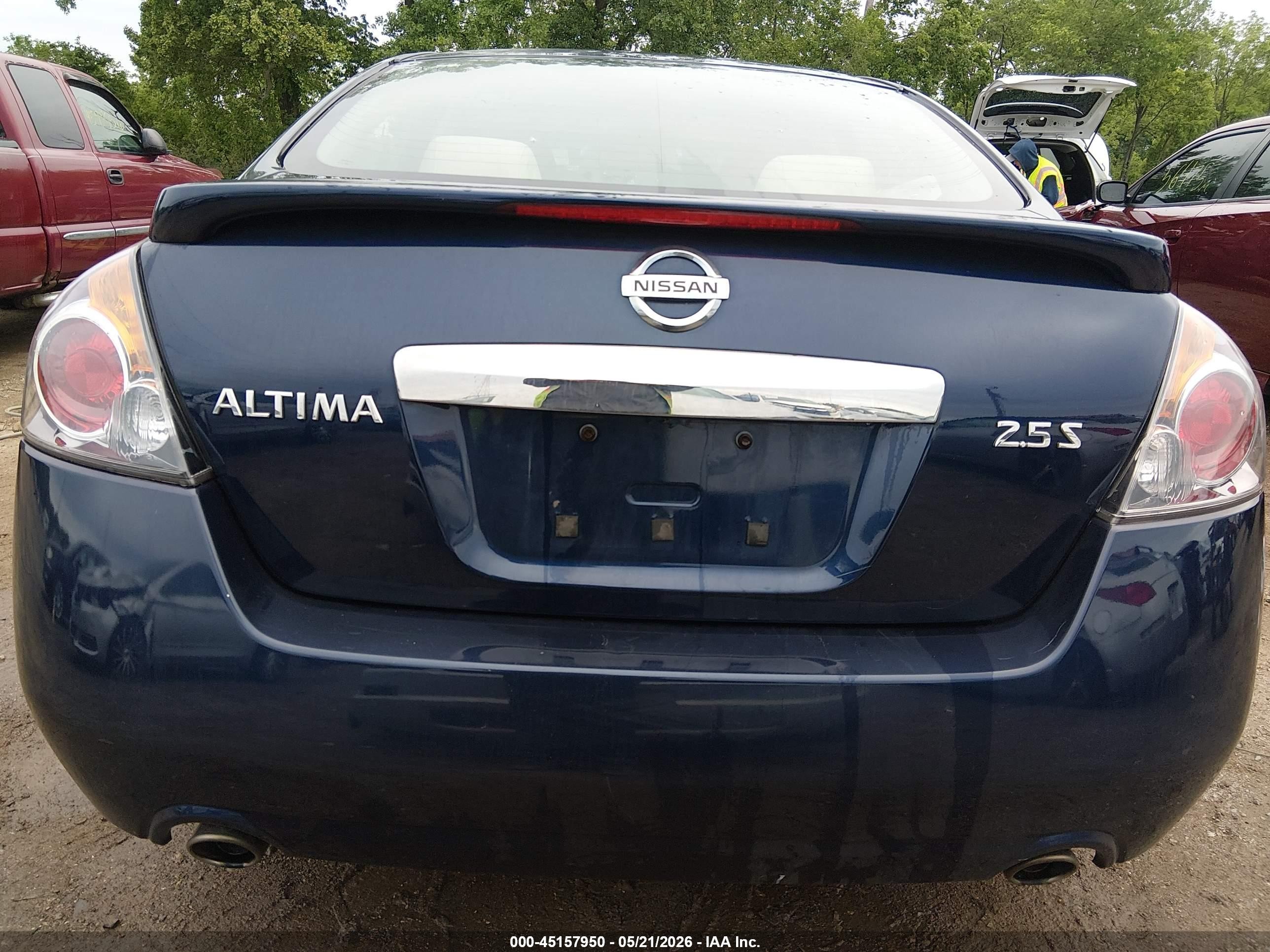 2012 Nissan Altima 2.5 S Blue vin: 1N4AL2AP3CN514084