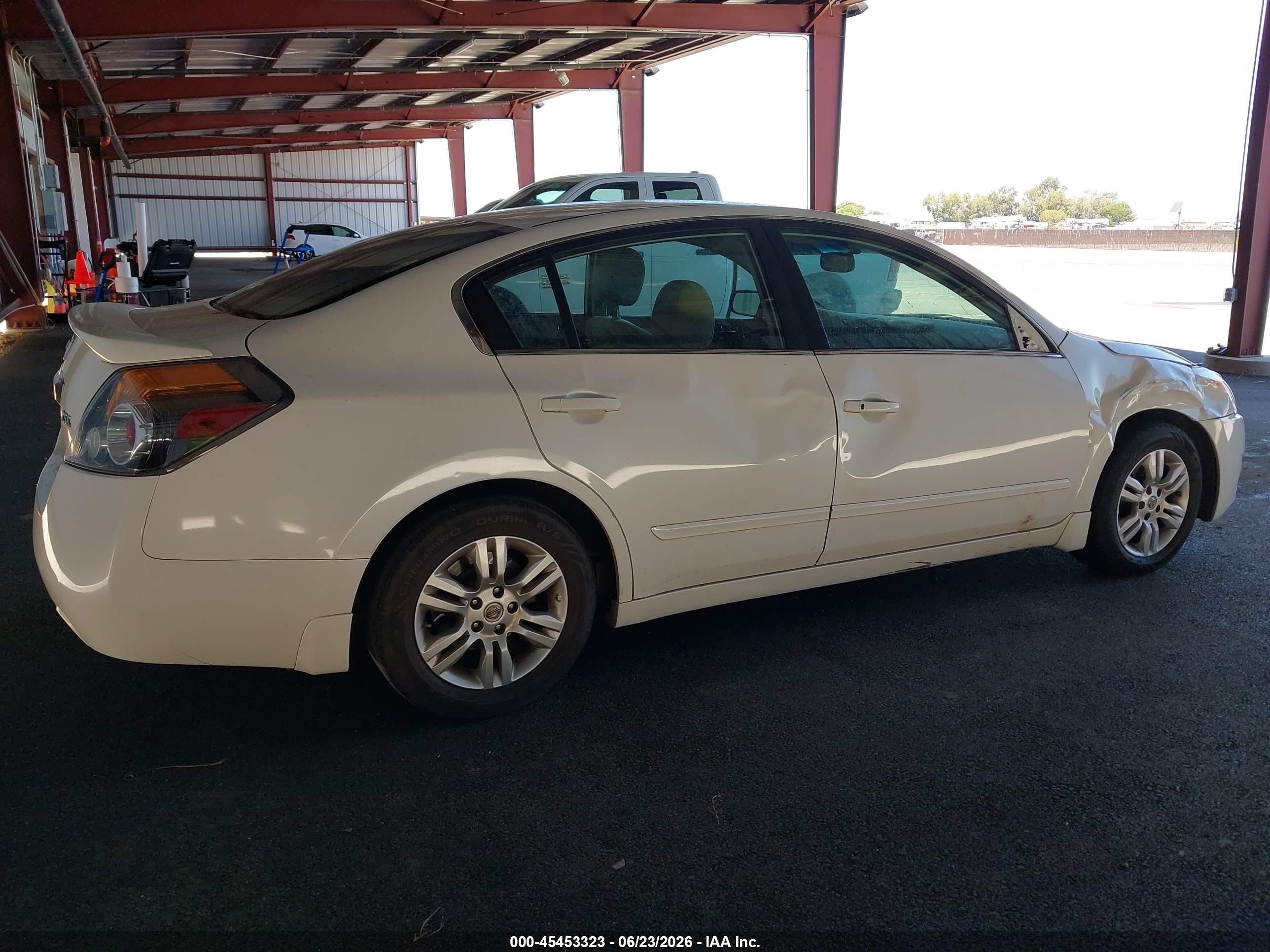 2012 Nissan Altima 2.5 S White vin: 1N4AL2AP3CN520564