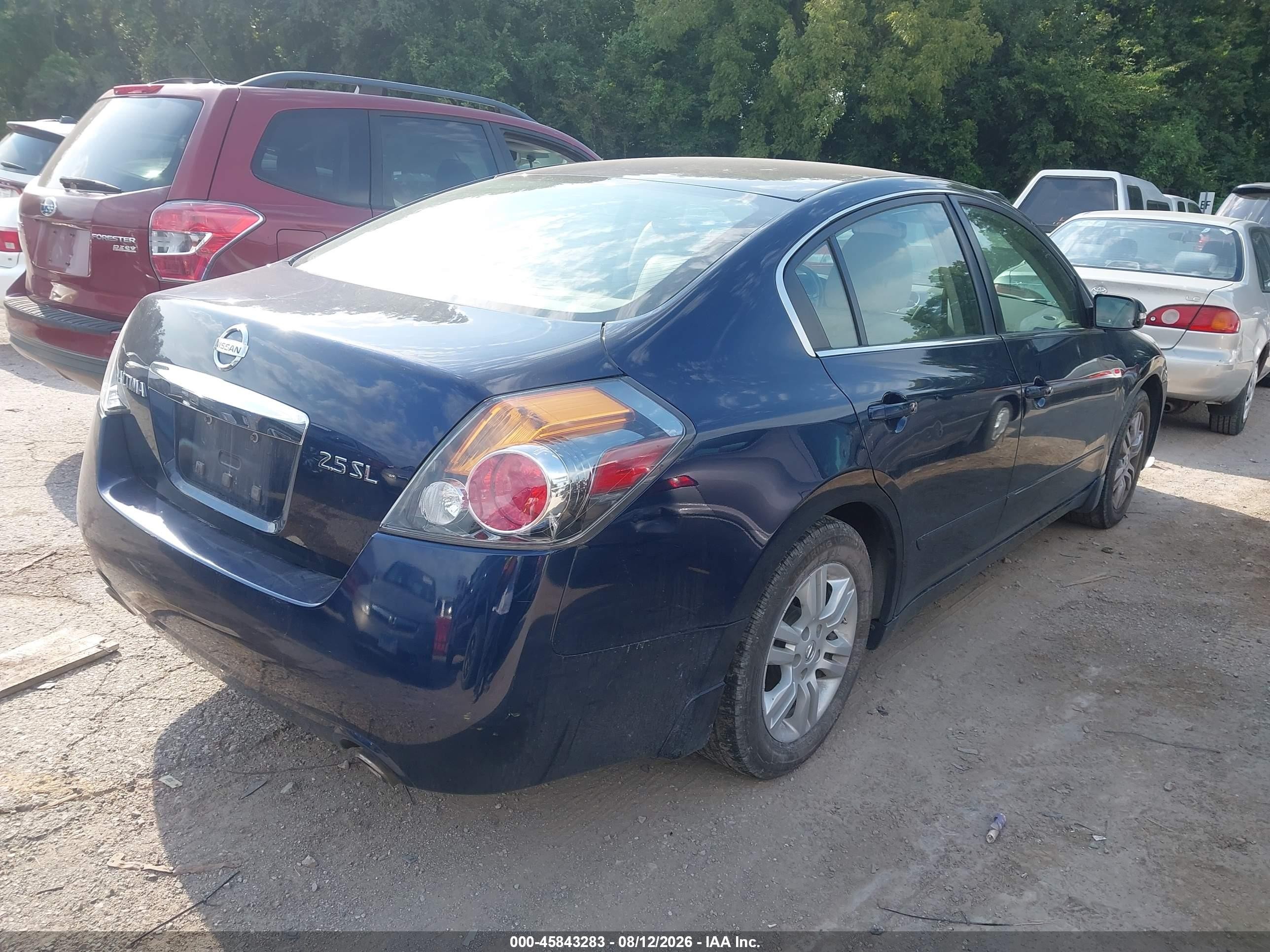 2012 Nissan Altima 2.5 S Blue vin: 1N4AL2AP3CN555248