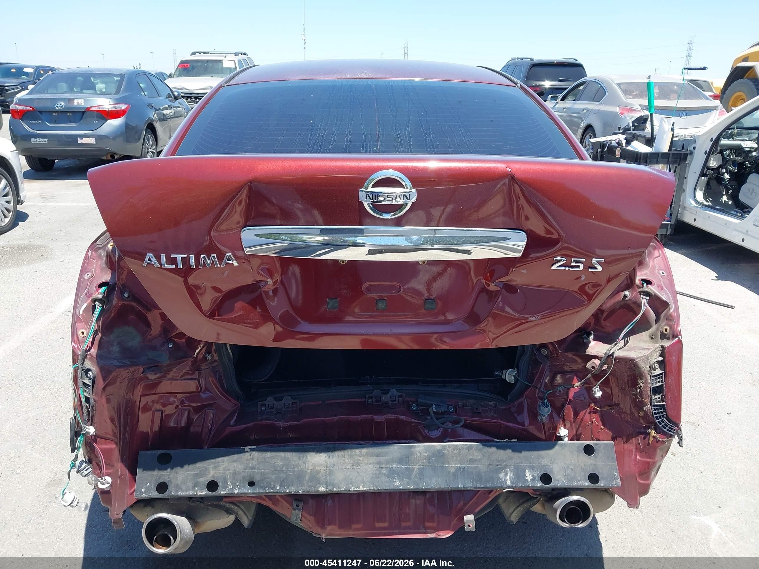 2012 Nissan Altima 2.5 S Red vin: 1N4AL2AP3CN568730