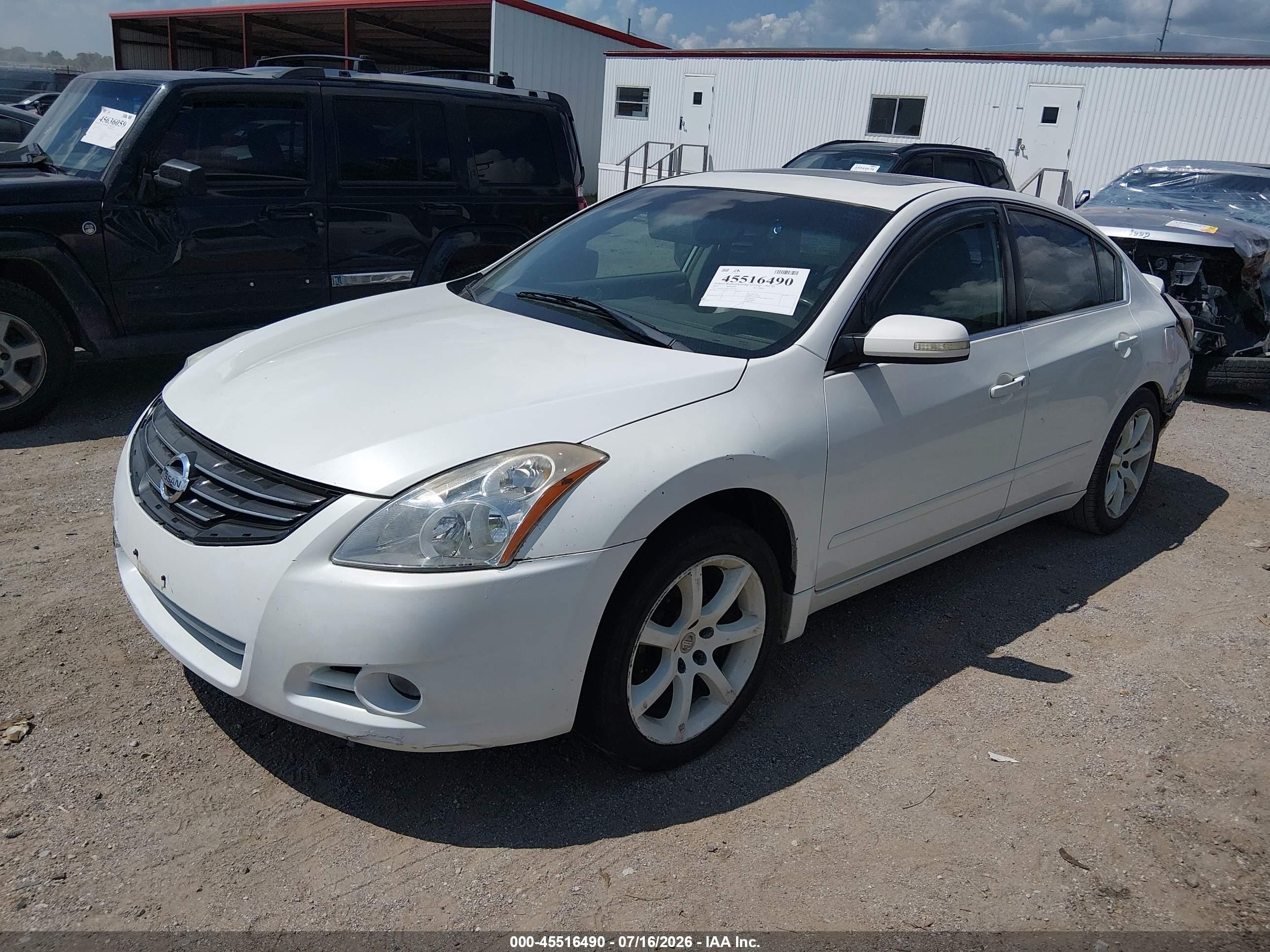2010 Nissan Altima 2.5 S White vin: 1N4AL2AP4AN413729