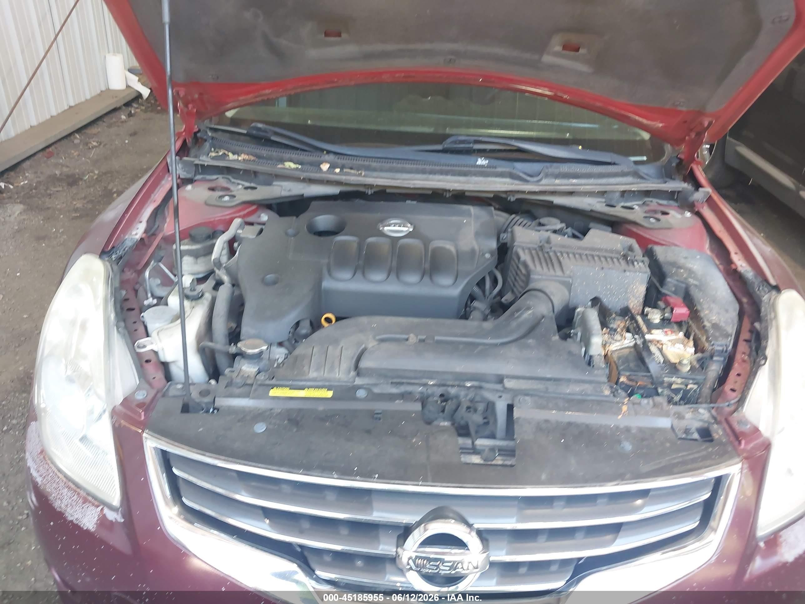 2010 Nissan Altima 2.5 S Burgundy vin: 1N4AL2AP4AN430238