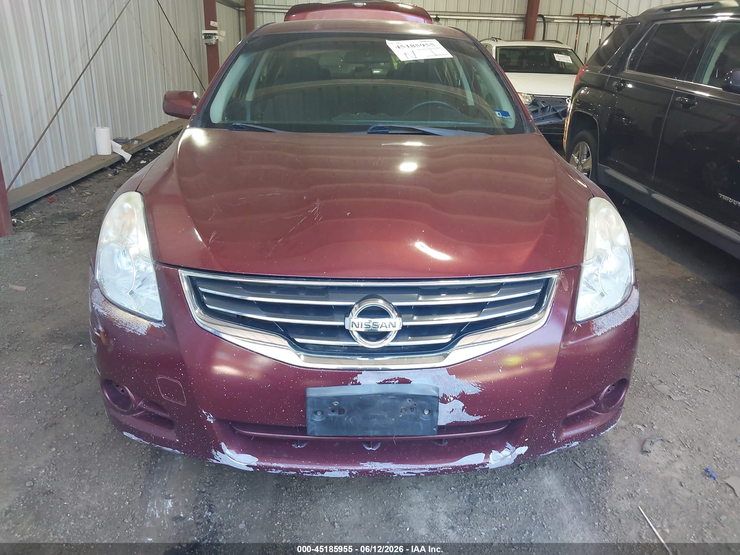 2010 Nissan Altima 2.5 S Burgundy vin: 1N4AL2AP4AN430238