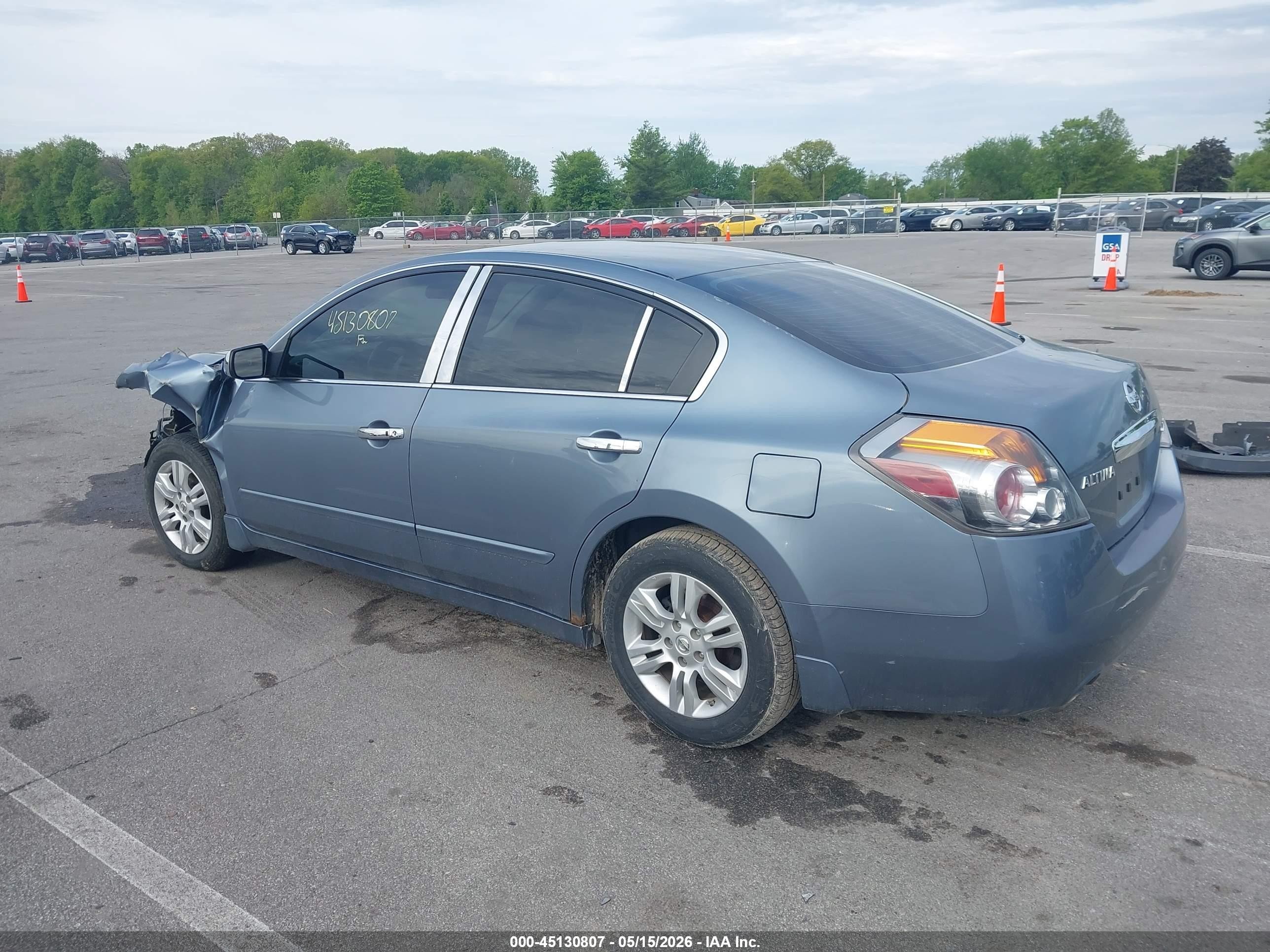 2010 Nissan Altima 2.5 S Light Blue vin: 1N4AL2AP4AN446617