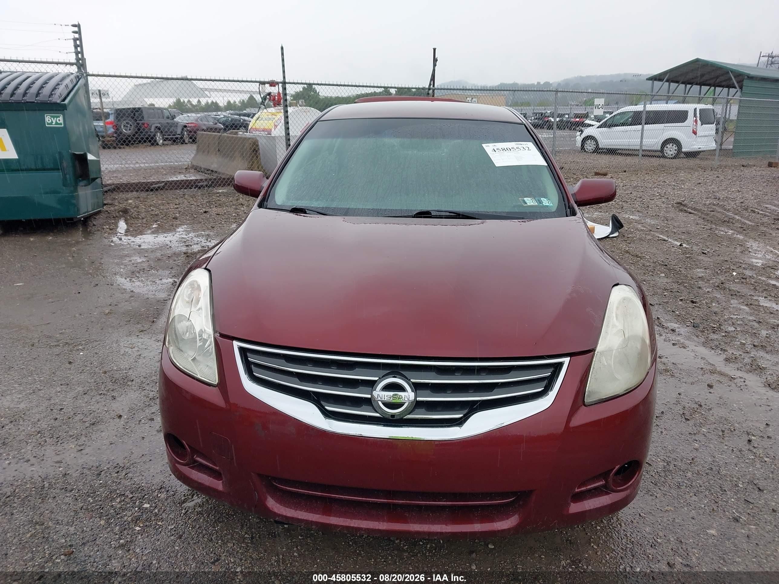 2010 Nissan Altima 2.5 S Red vin: 1N4AL2AP4AN501471