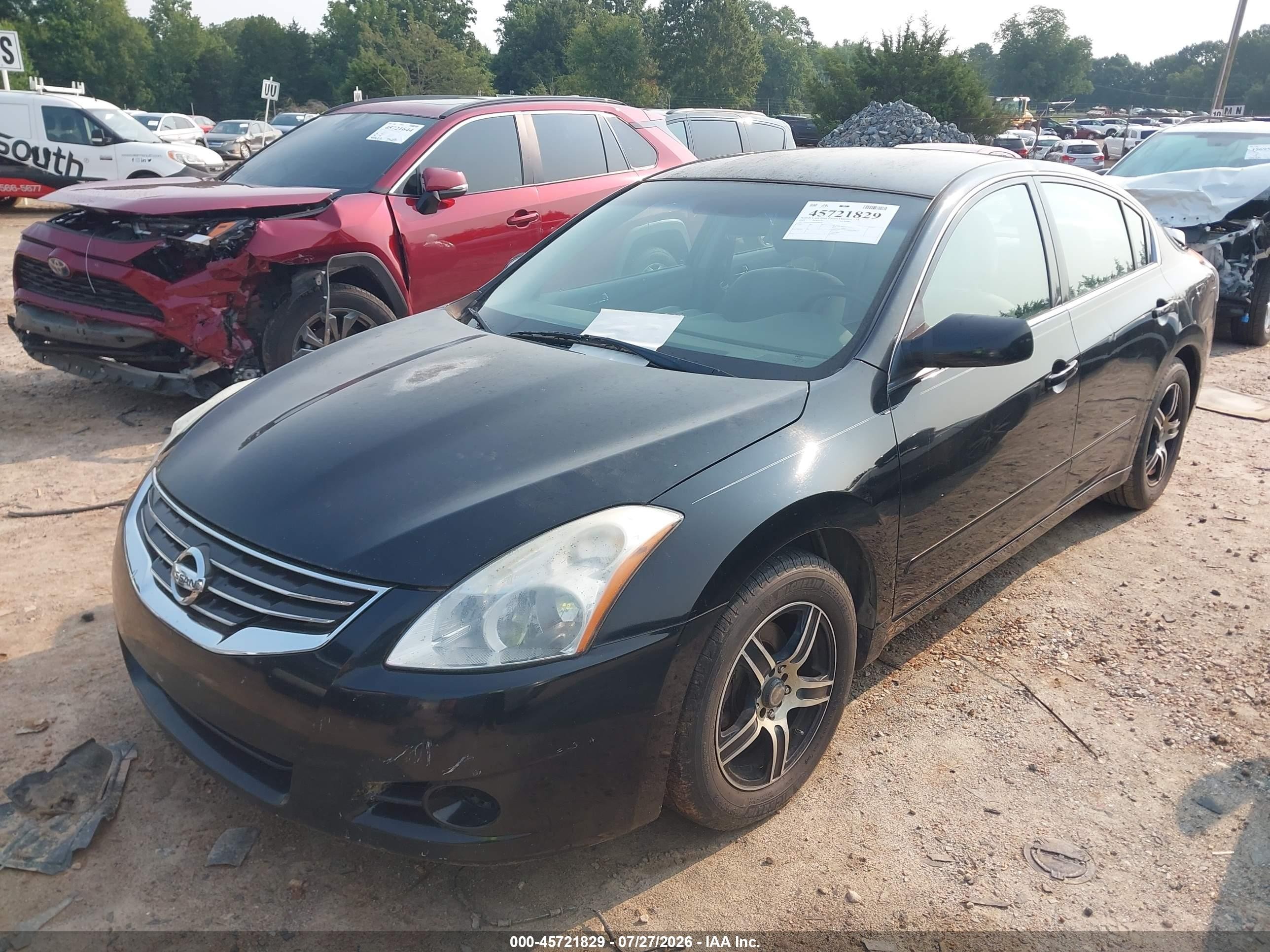 2010 Nissan Altima 2.5 S Black vin: 1N4AL2AP4AN508145