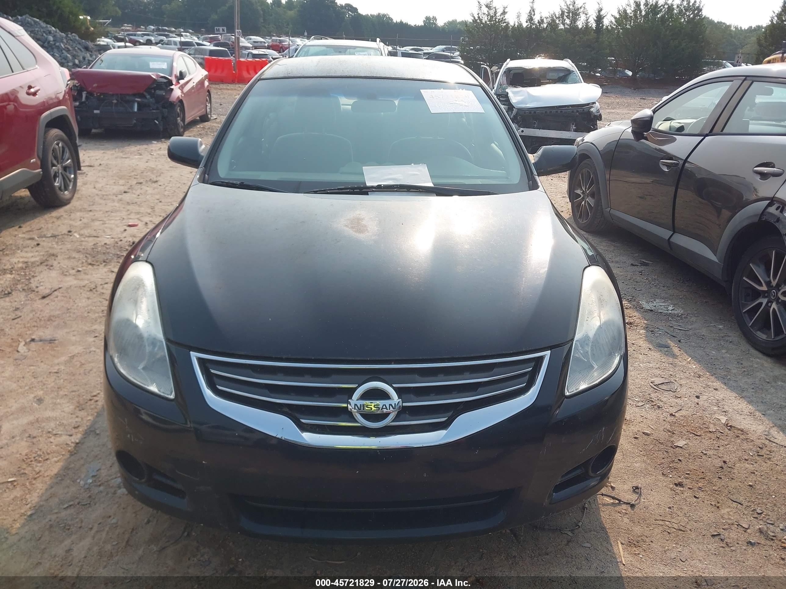 2010 Nissan Altima 2.5 S Black vin: 1N4AL2AP4AN508145