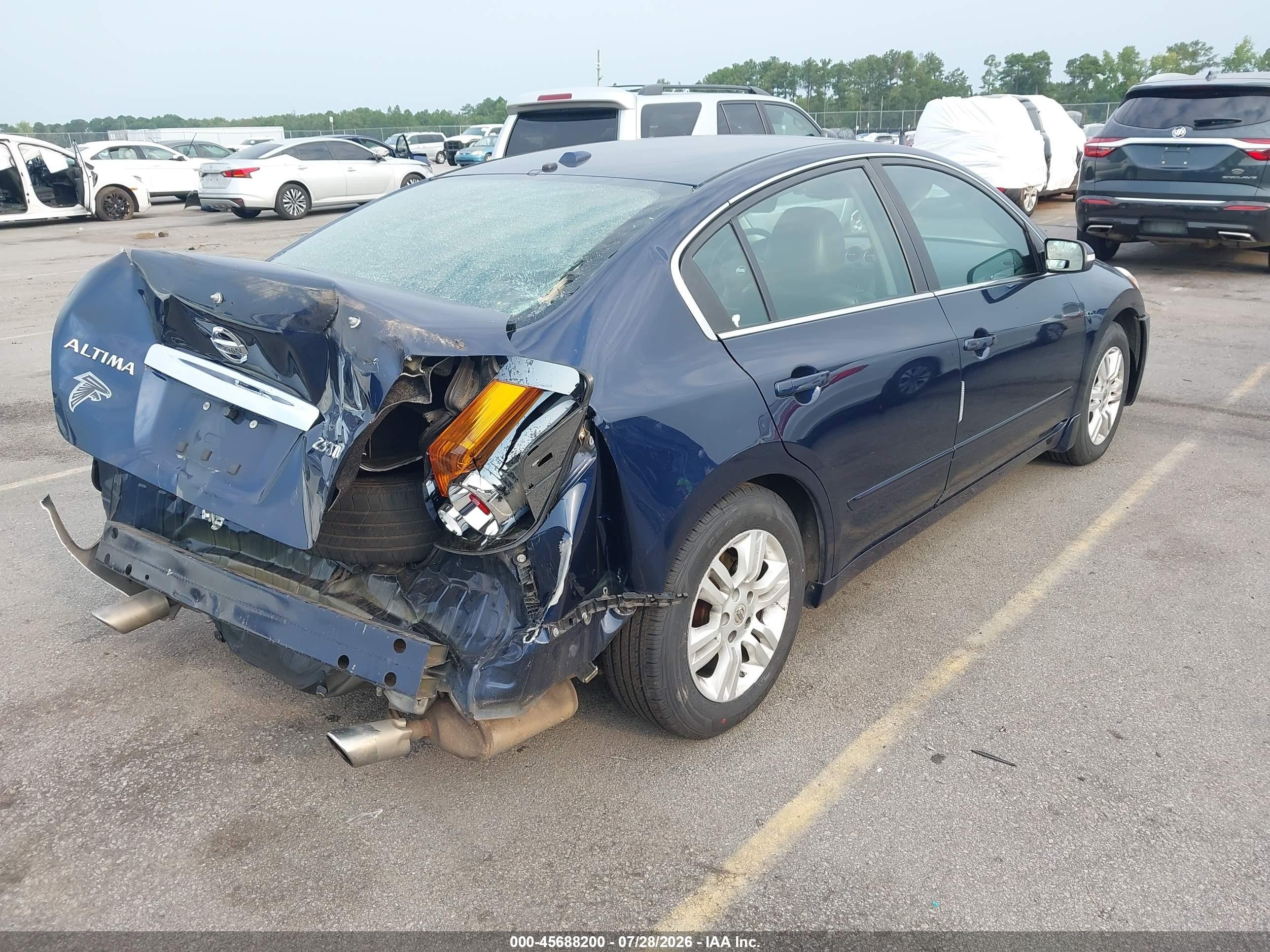 2010 Nissan Altima 2.5 S Blue vin: 1N4AL2AP4AN533353