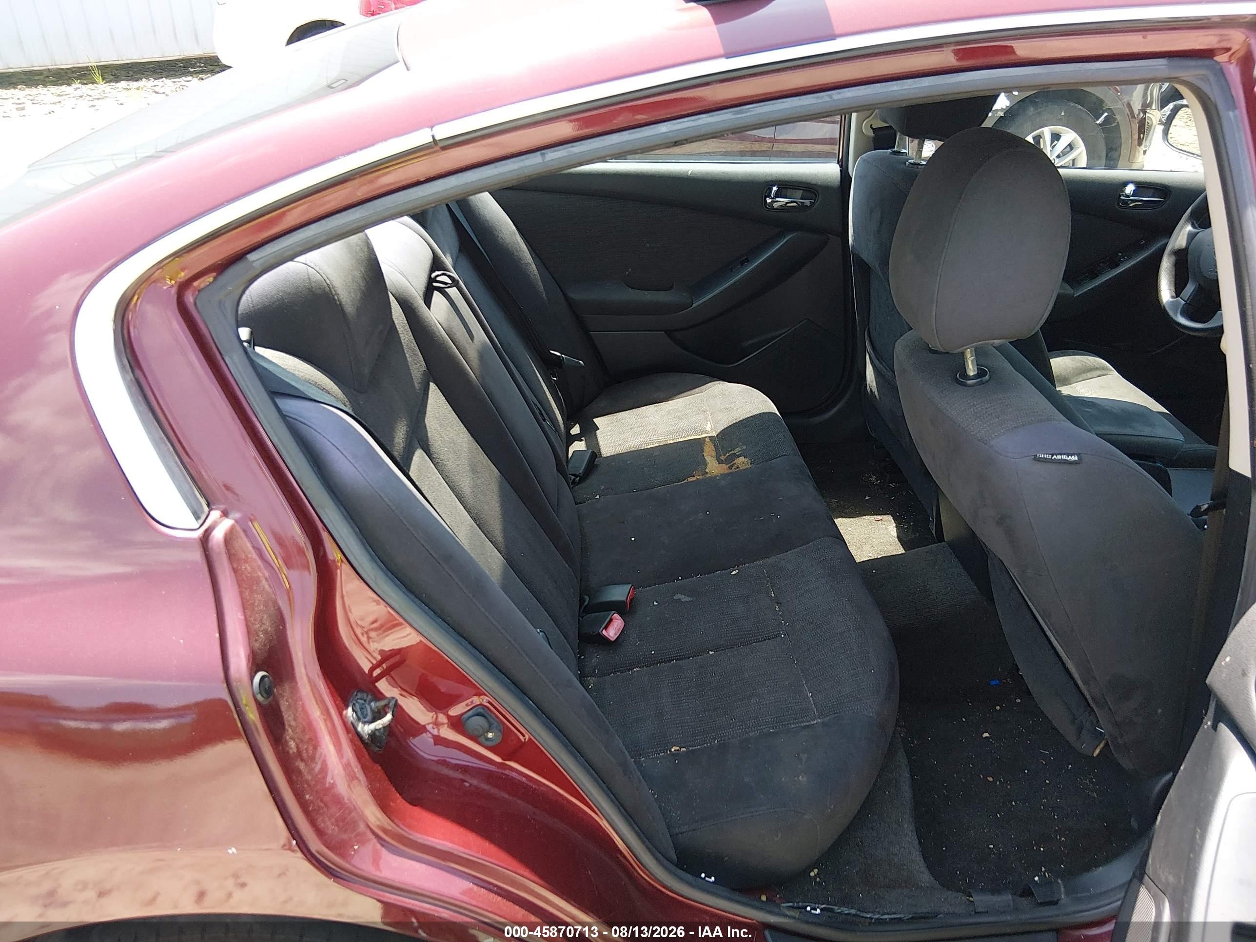 2010 Nissan Altima 2.5 S Burgundy vin: 1N4AL2AP4AN552470