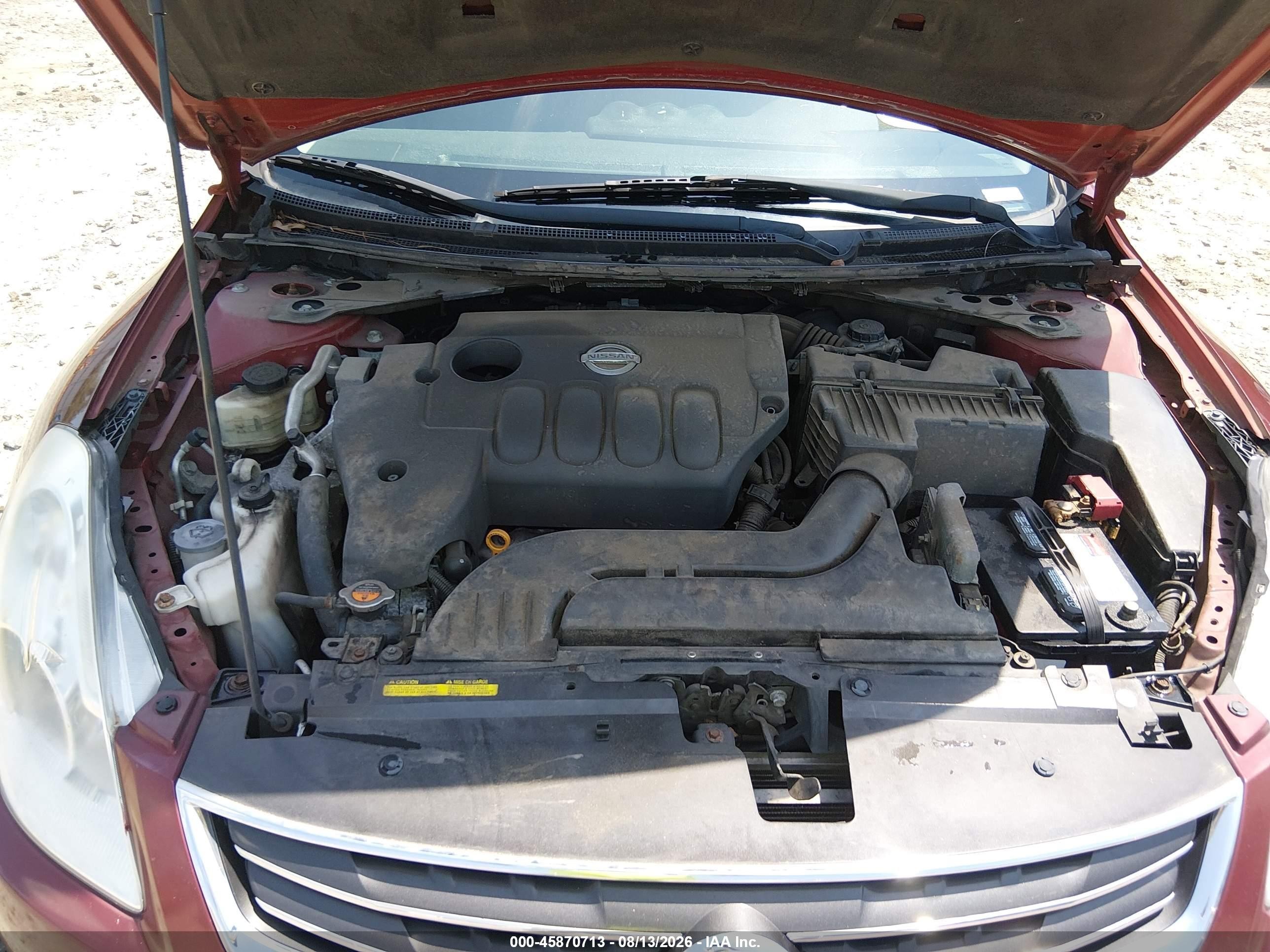 2010 Nissan Altima 2.5 S Burgundy vin: 1N4AL2AP4AN552470