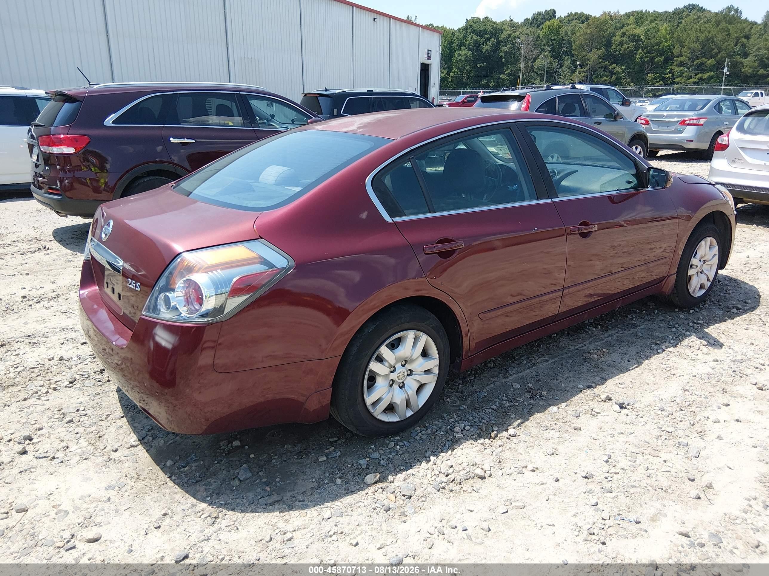 2010 Nissan Altima 2.5 S Burgundy vin: 1N4AL2AP4AN552470