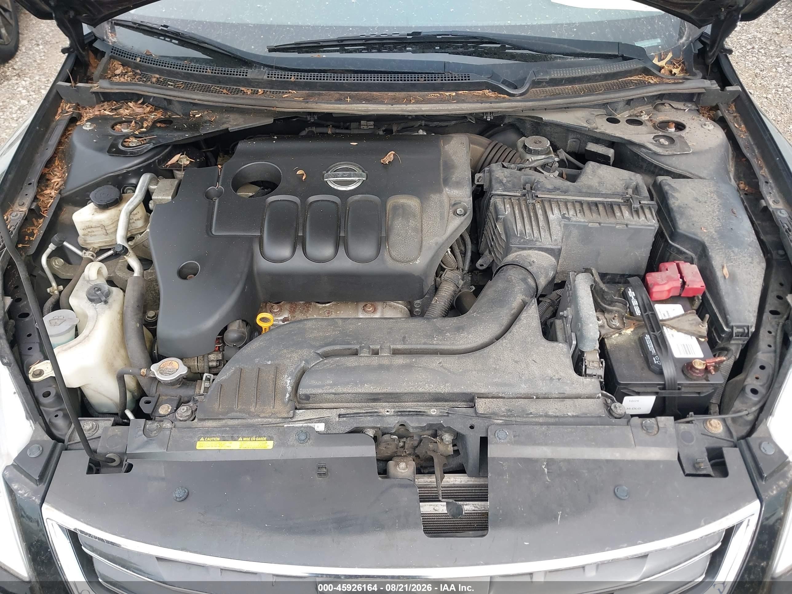 2011 Nissan Altima 2.5 S Black vin: 1N4AL2AP4BC109264