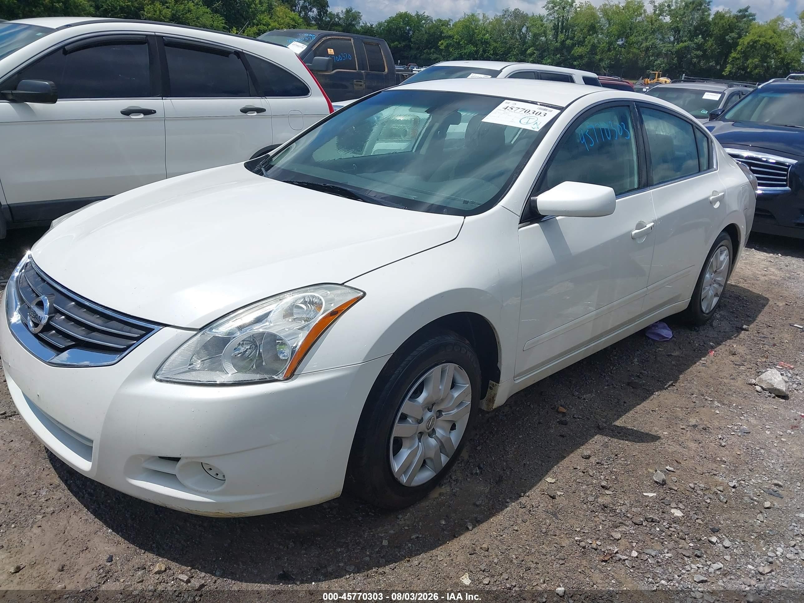 2011 Nissan Altima 2.5 S White vin: 1N4AL2AP4BC182201