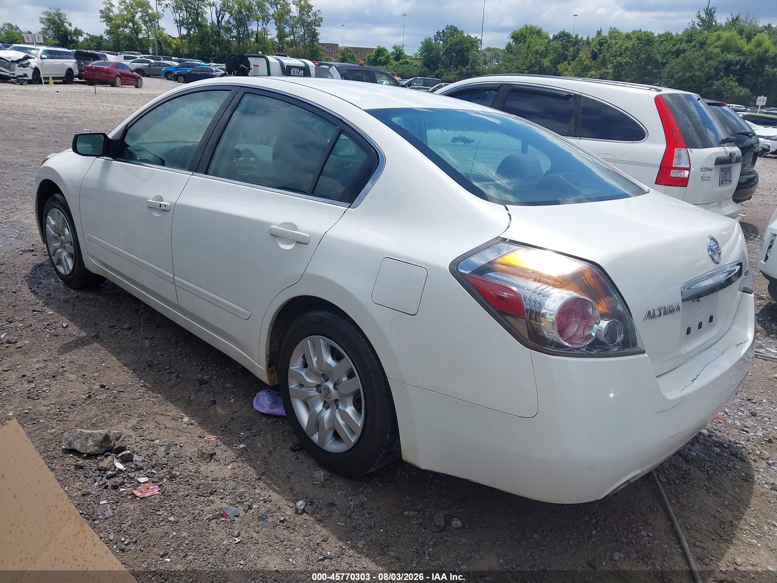 2011 Nissan Altima 2.5 S White vin: 1N4AL2AP4BC182201