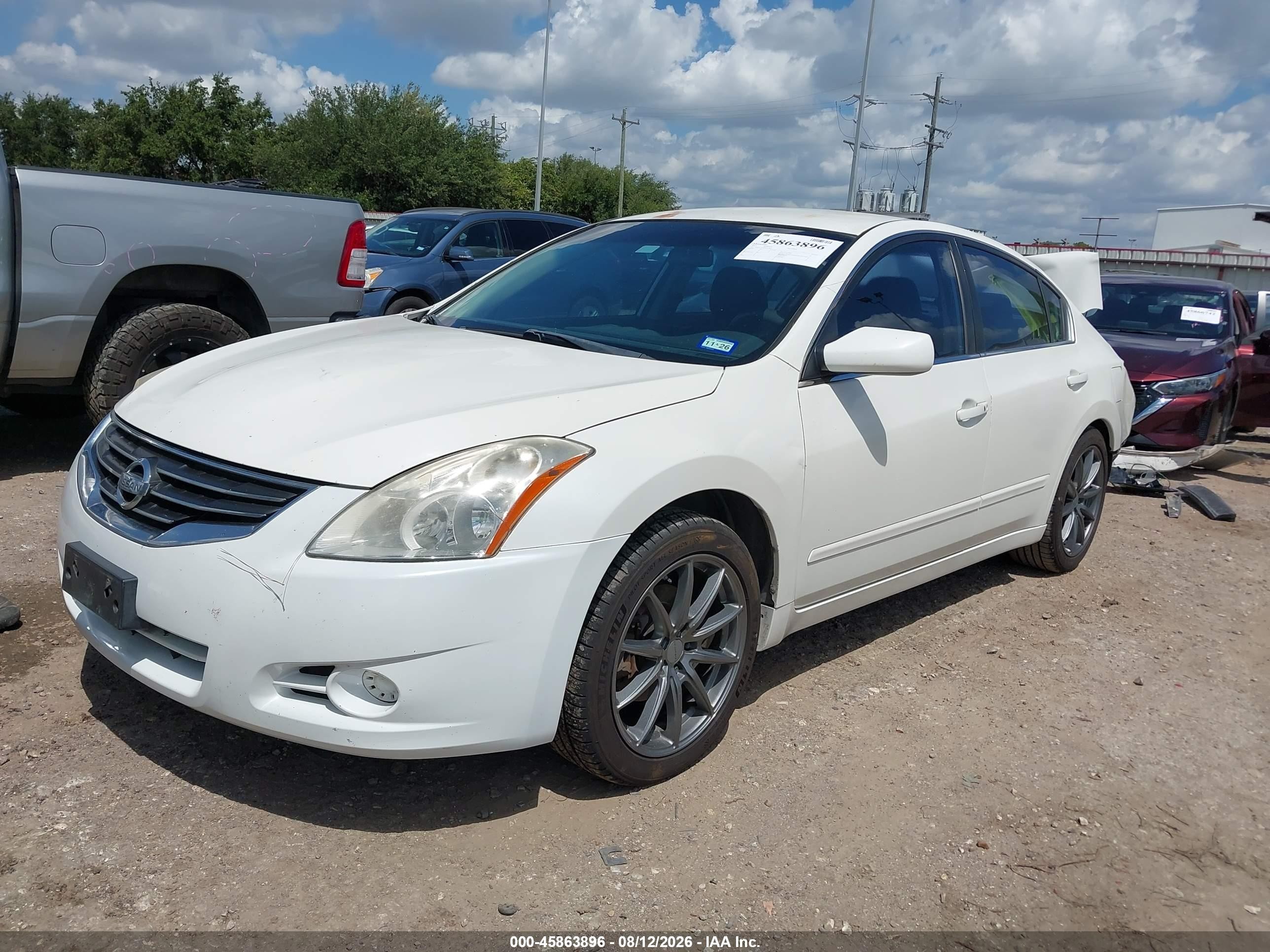 2011 Nissan Altima 2.5 S White vin: 1N4AL2AP4BN414803