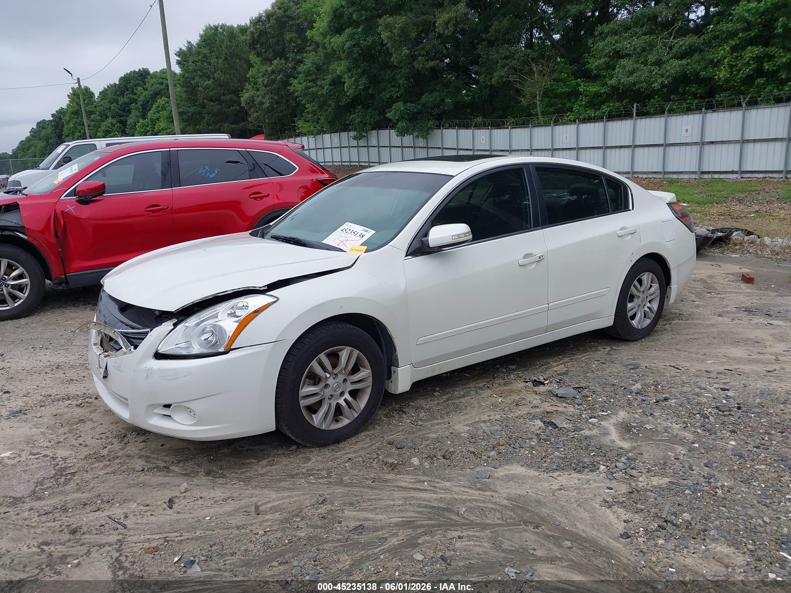2011 Nissan Altima 2.5 S White vin: 1N4AL2AP4BN433240