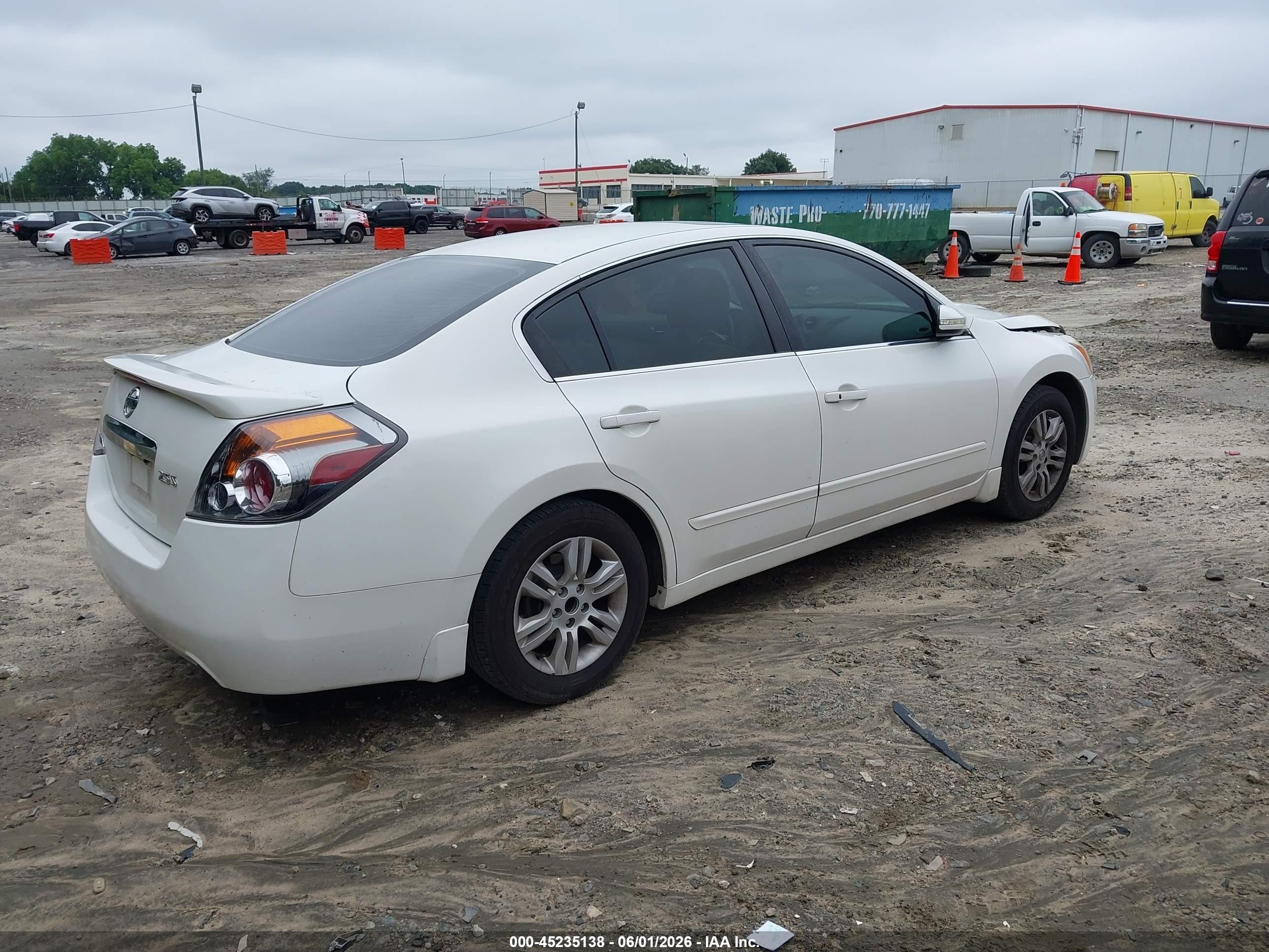 2011 Nissan Altima 2.5 S White vin: 1N4AL2AP4BN433240