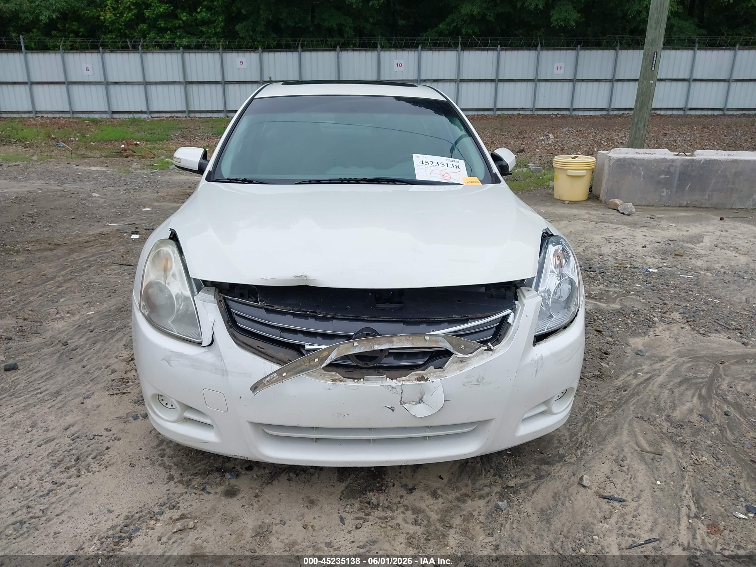 2011 Nissan Altima 2.5 S White vin: 1N4AL2AP4BN433240