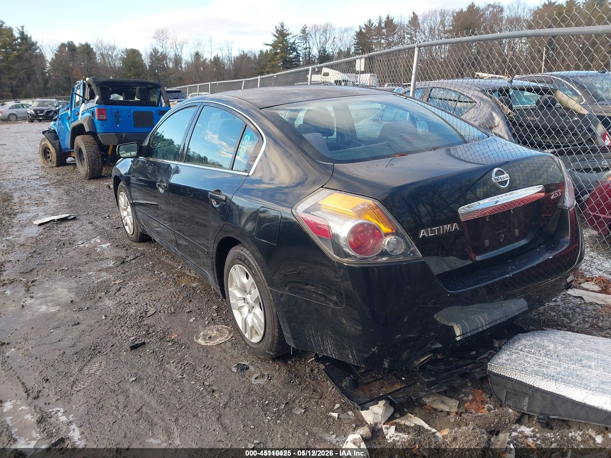 2011 Nissan Altima 2.5 S Black vin: 1N4AL2AP4BN448207