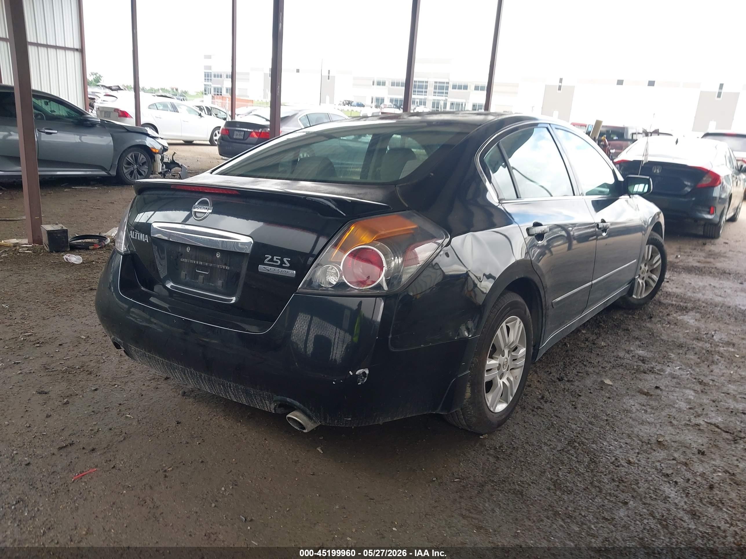 2011 Nissan Altima 2.5 S Black vin: 1N4AL2AP4BN491803