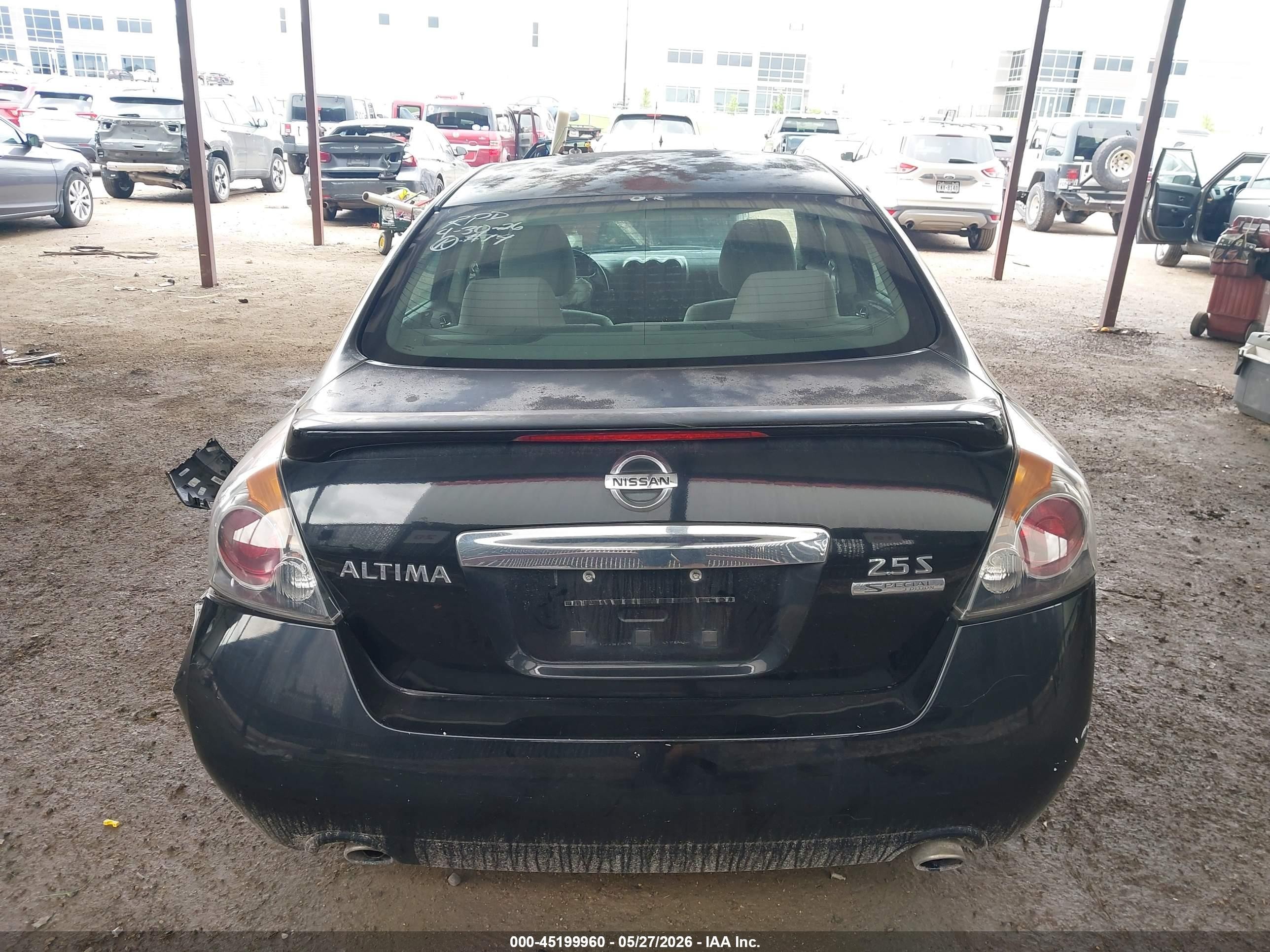 2011 Nissan Altima 2.5 S Black vin: 1N4AL2AP4BN491803