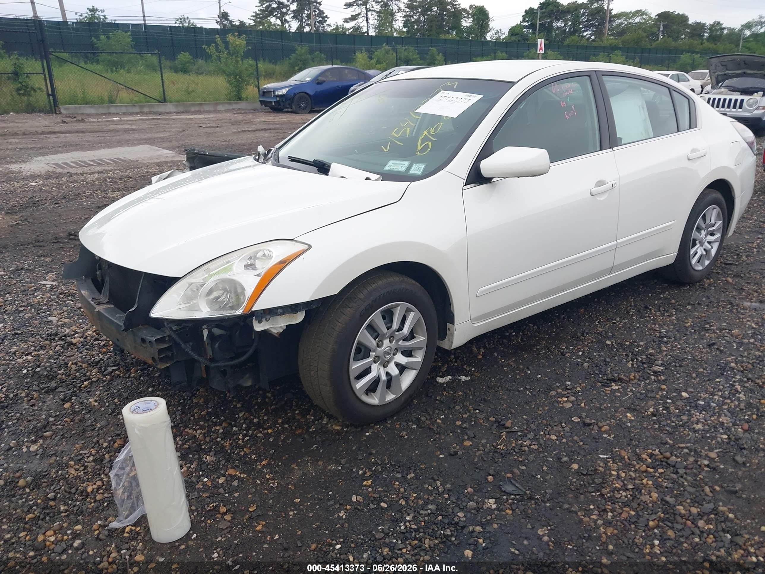 2012 Nissan Altima 2.5 S White vin: 1N4AL2AP4CC124302