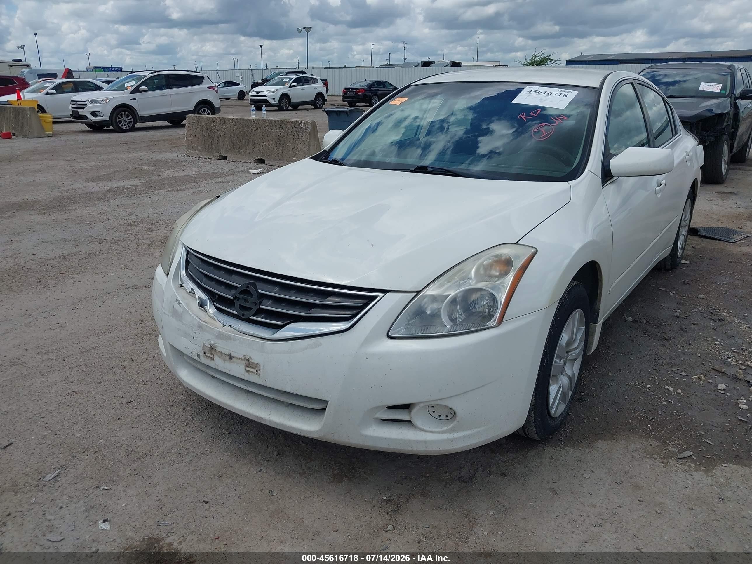 2012 Nissan Altima 2.5 S White vin: 1N4AL2AP4CC126079