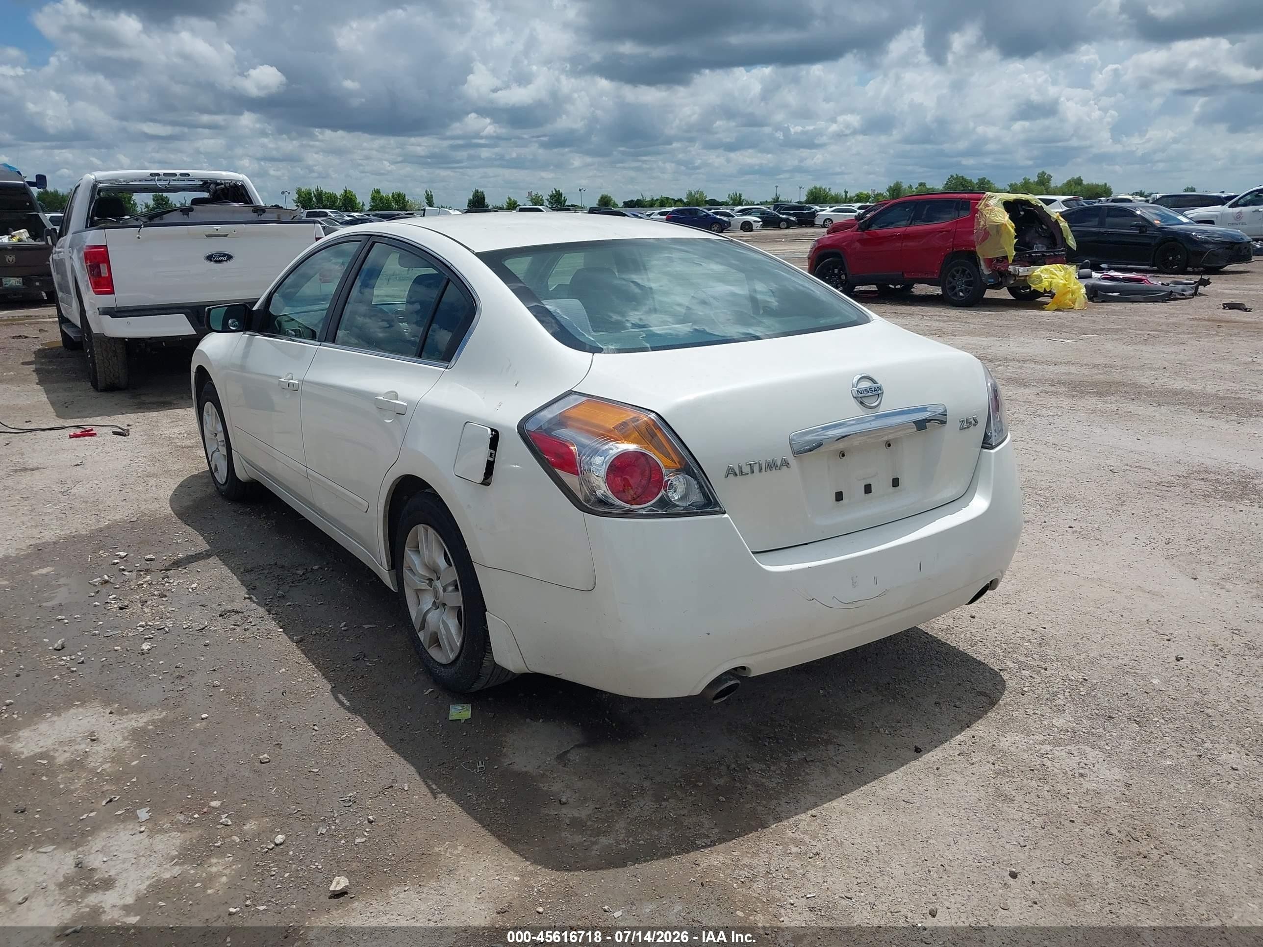 2012 Nissan Altima 2.5 S White vin: 1N4AL2AP4CC126079