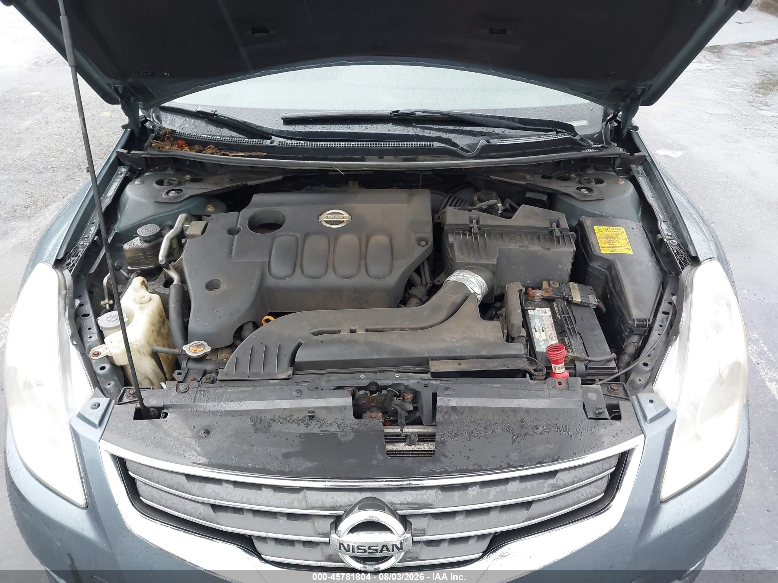 2012 Nissan Altima 2.5 S Light Blue vin: 1N4AL2AP4CC139334