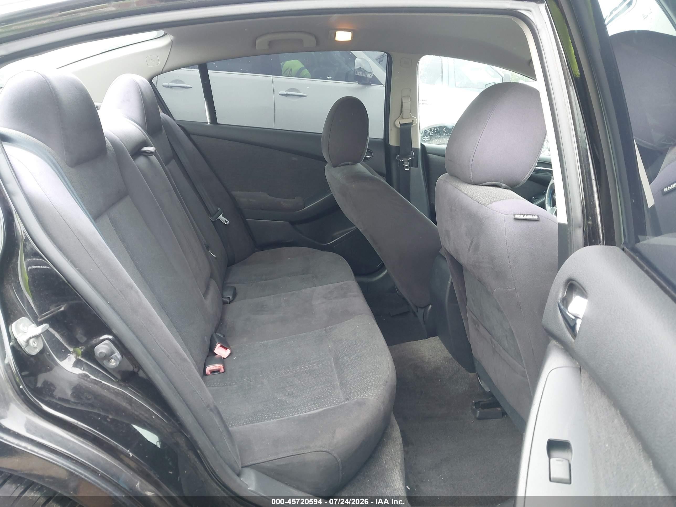2012 Nissan Altima 2.5 S Black vin: 1N4AL2AP4CC152651
