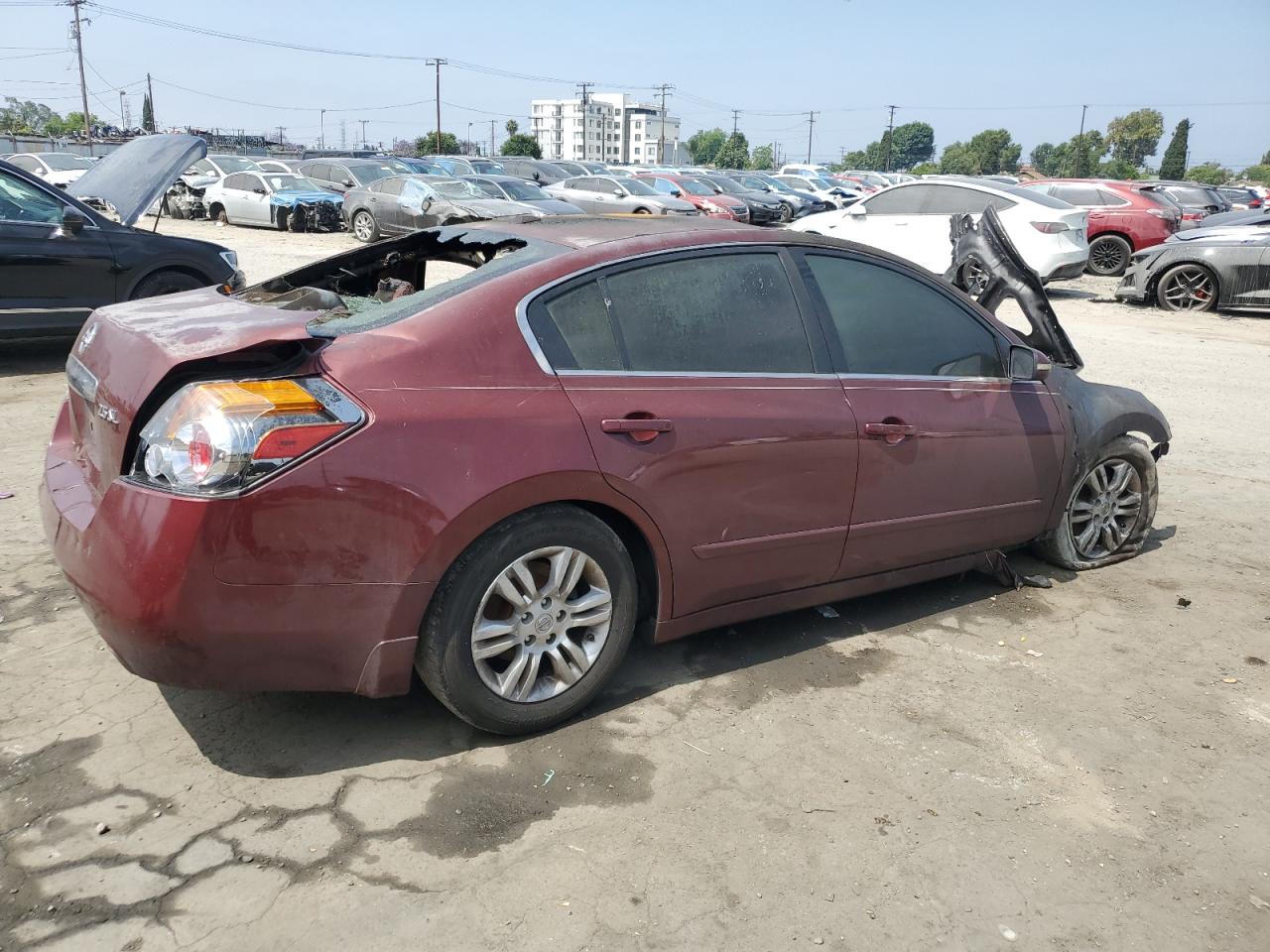 2012 Nissan Altima Base Burgundy vin: 1N4AL2AP4CC158126