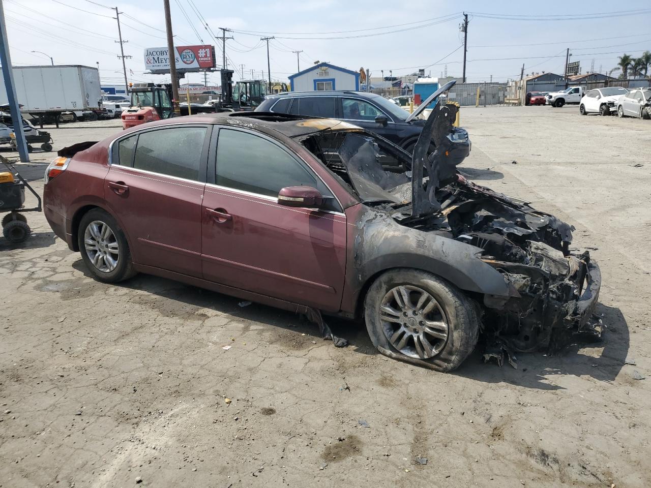 2012 Nissan Altima Base Burgundy vin: 1N4AL2AP4CC158126