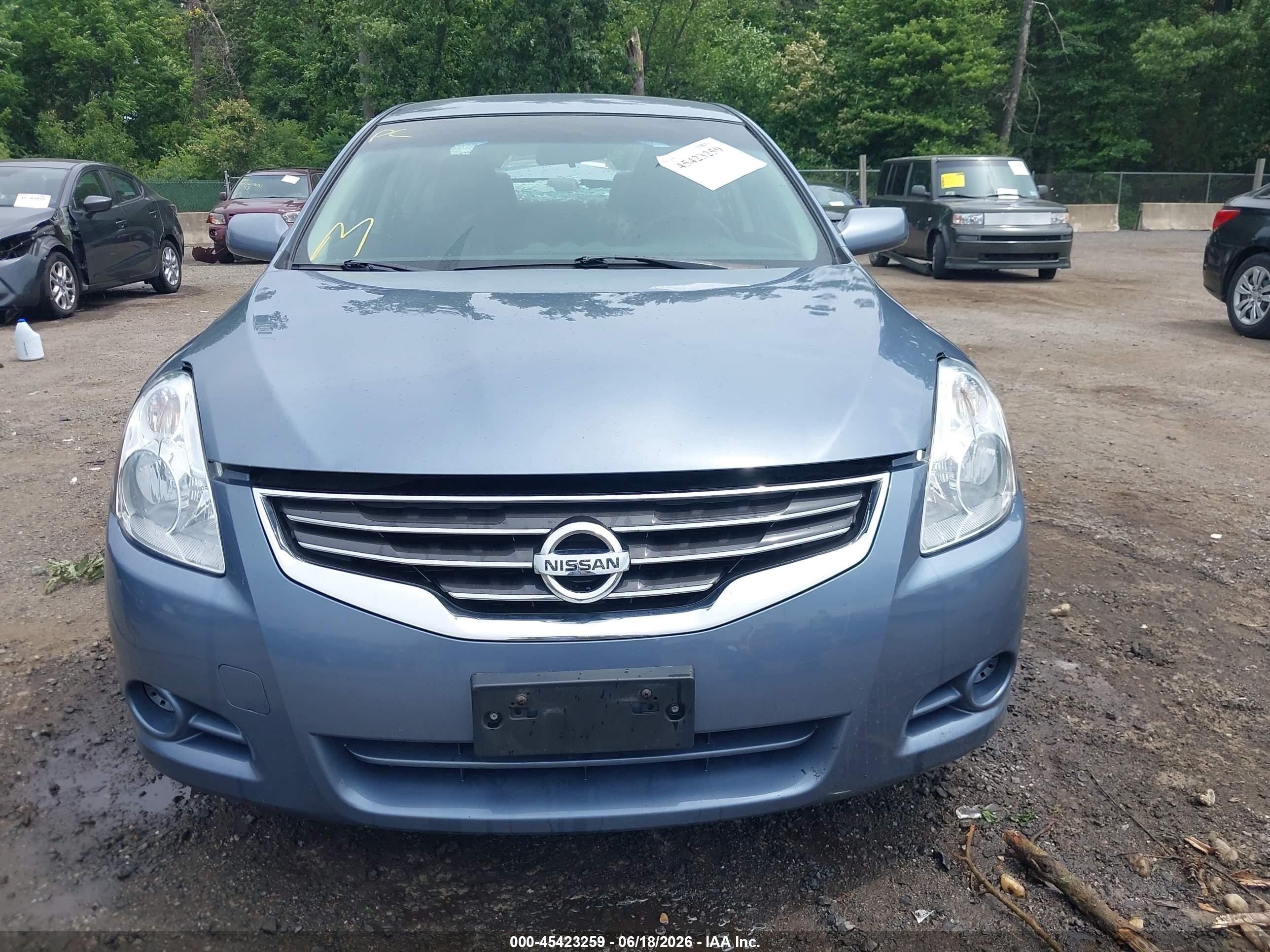 2012 Nissan Altima 2.5 S Light Blue vin: 1N4AL2AP4CC185956
