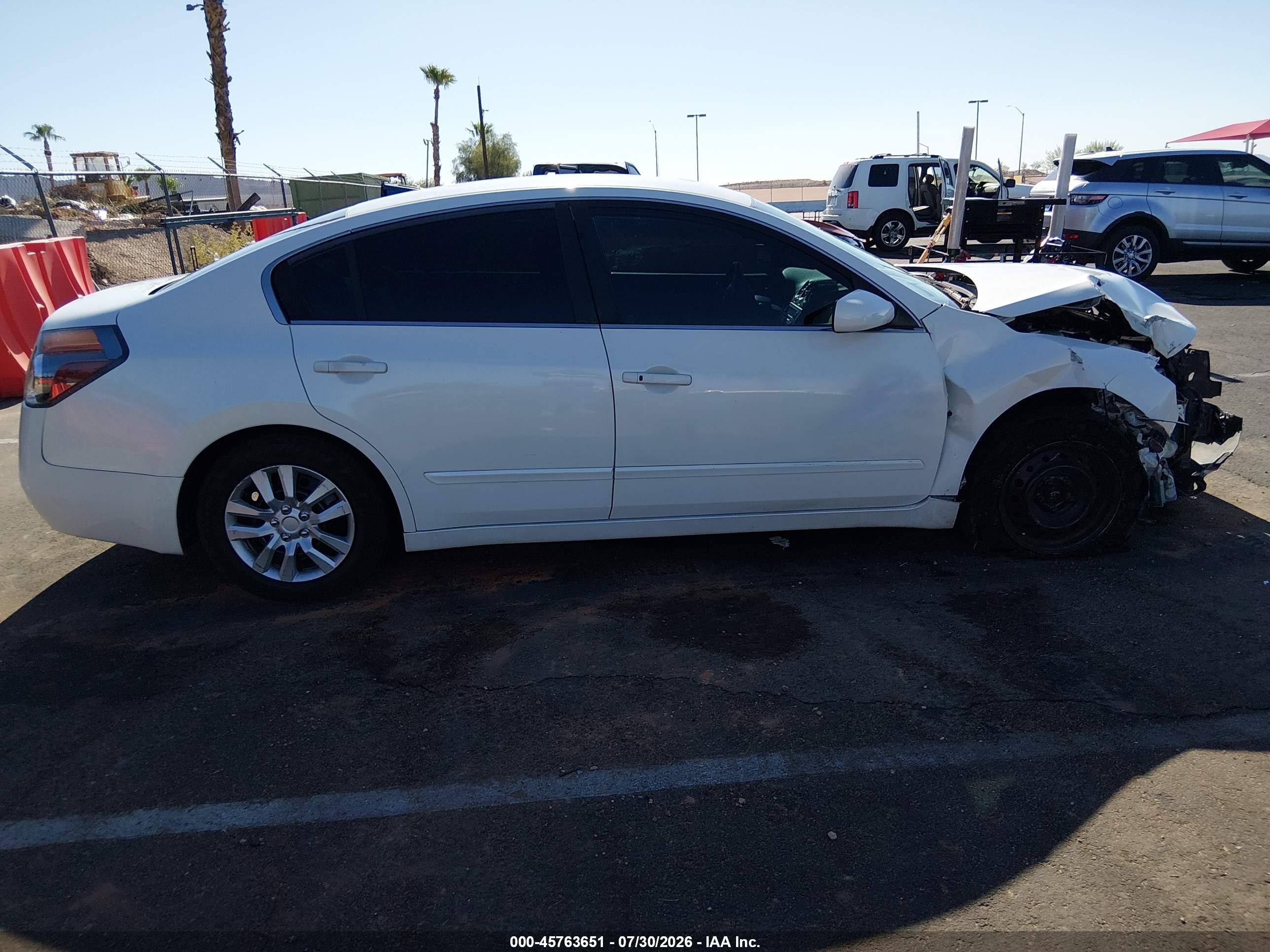 2012 Nissan Altima 2.5 S White vin: 1N4AL2AP4CC203890