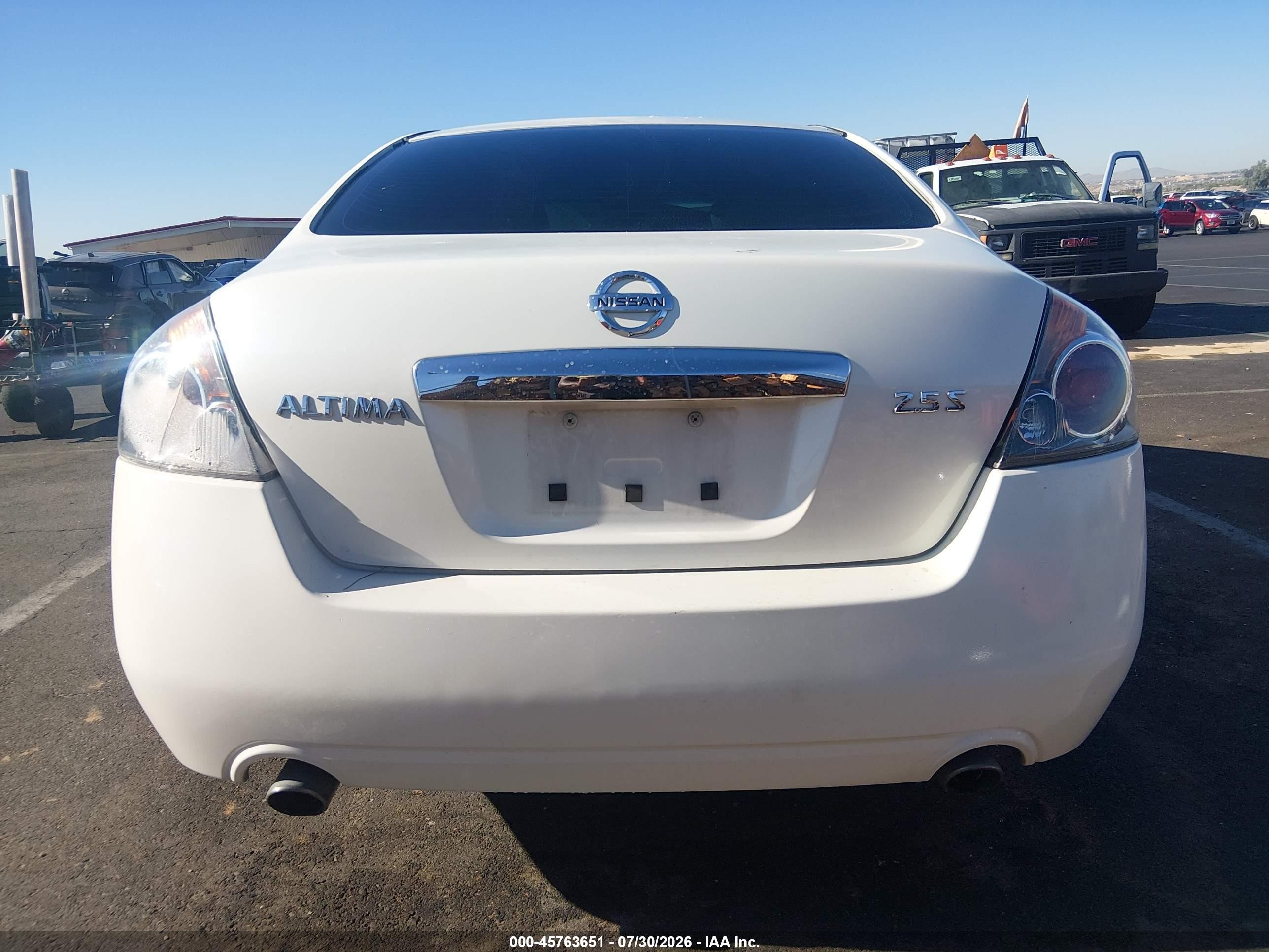 2012 Nissan Altima 2.5 S White vin: 1N4AL2AP4CC203890