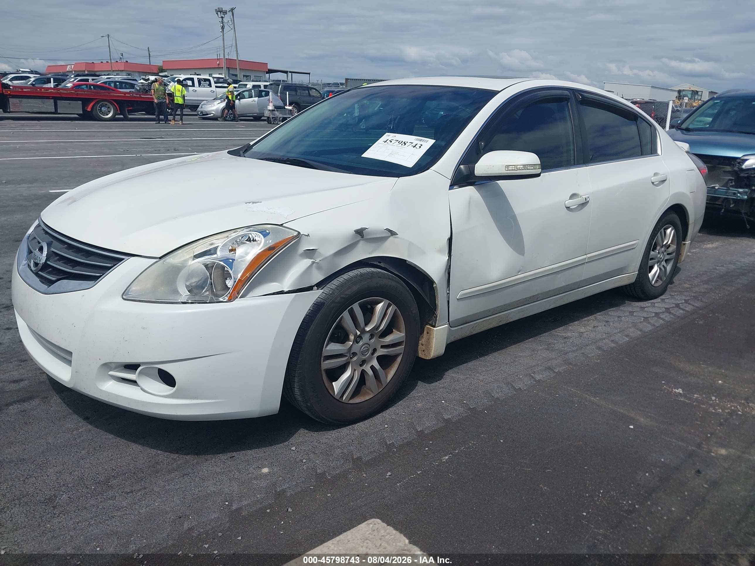 2012 Nissan Altima 2.5 S White vin: 1N4AL2AP4CC227994