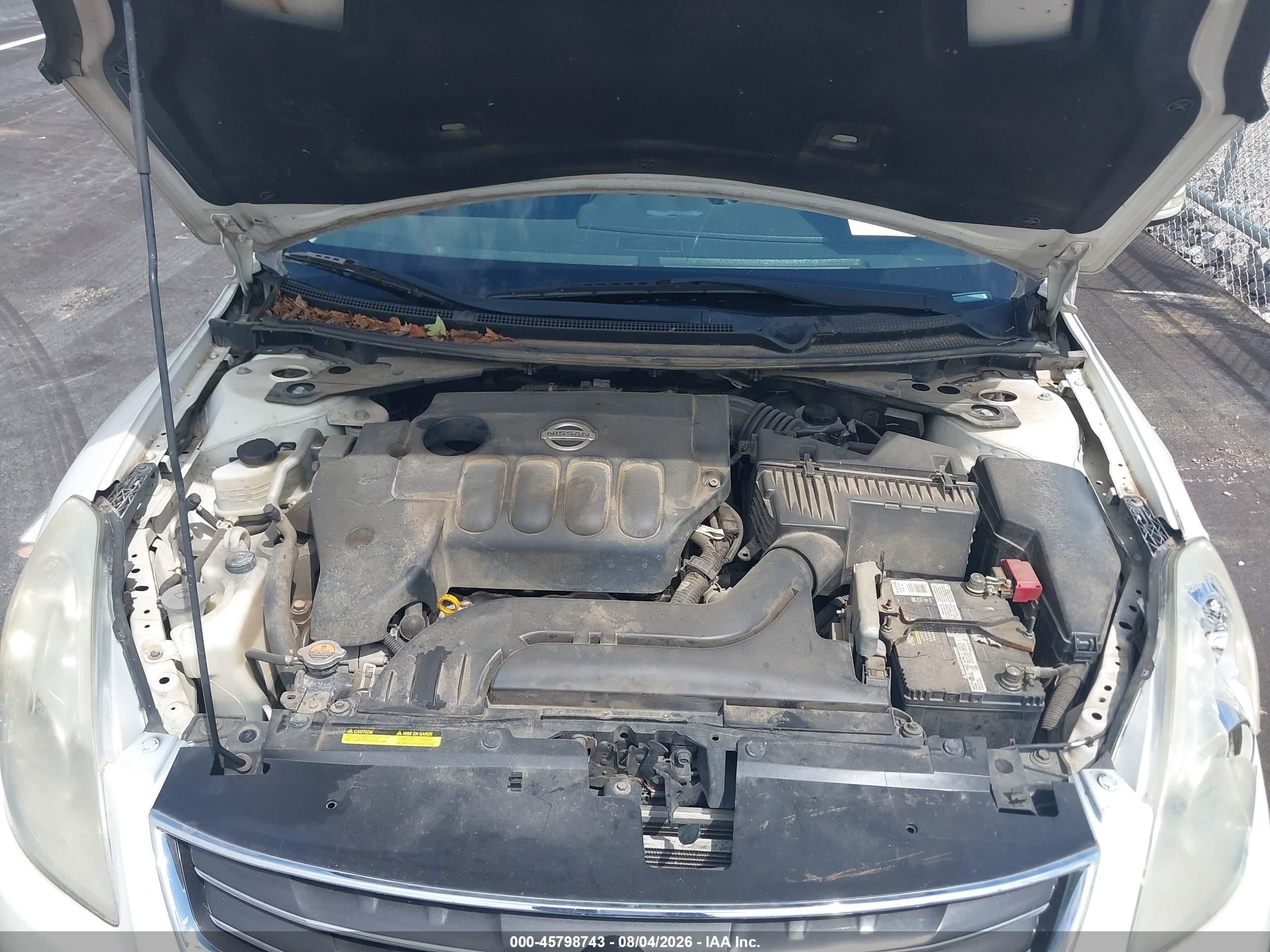 2012 Nissan Altima 2.5 S White vin: 1N4AL2AP4CC227994