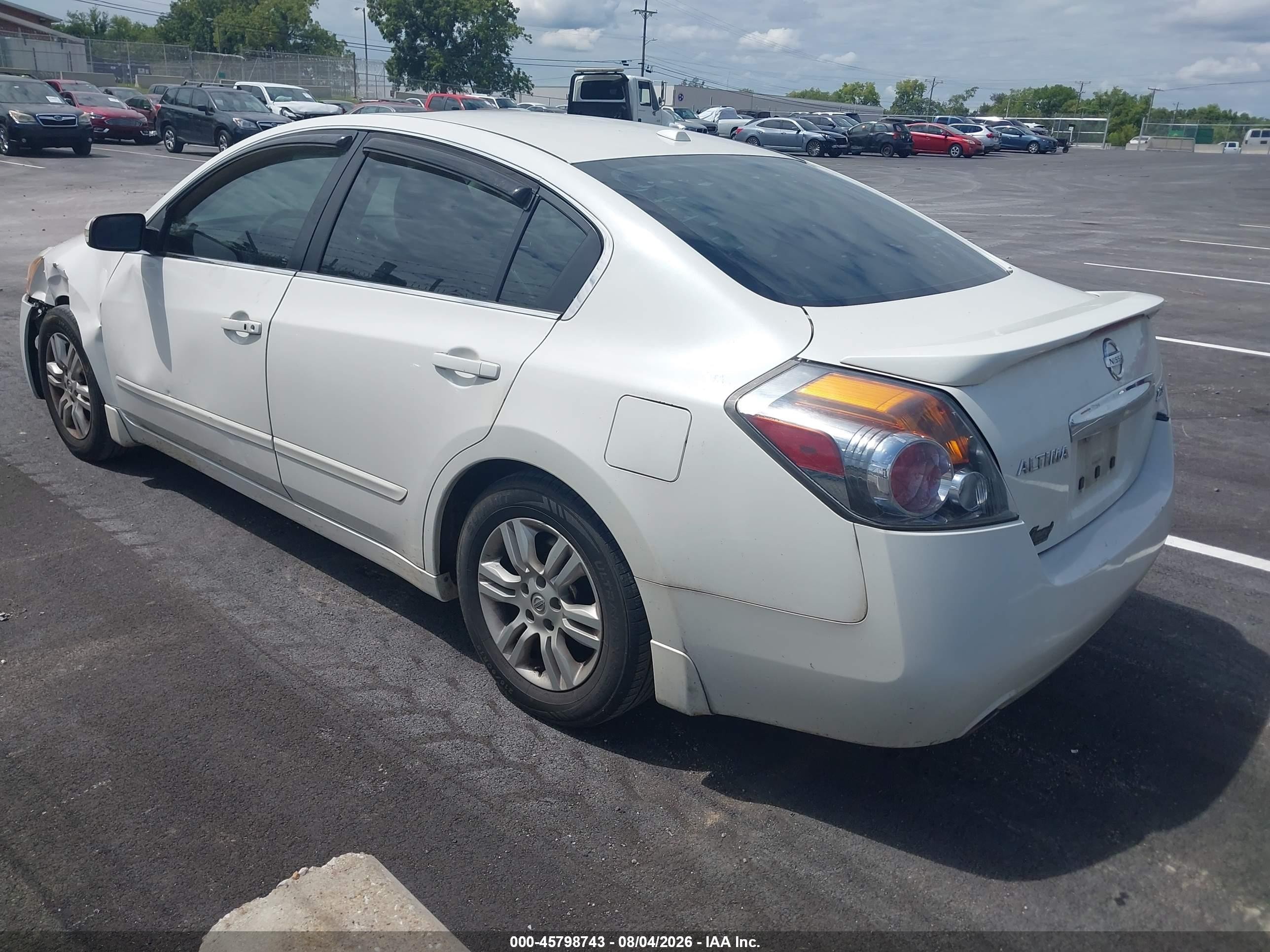 2012 Nissan Altima 2.5 S White vin: 1N4AL2AP4CC227994